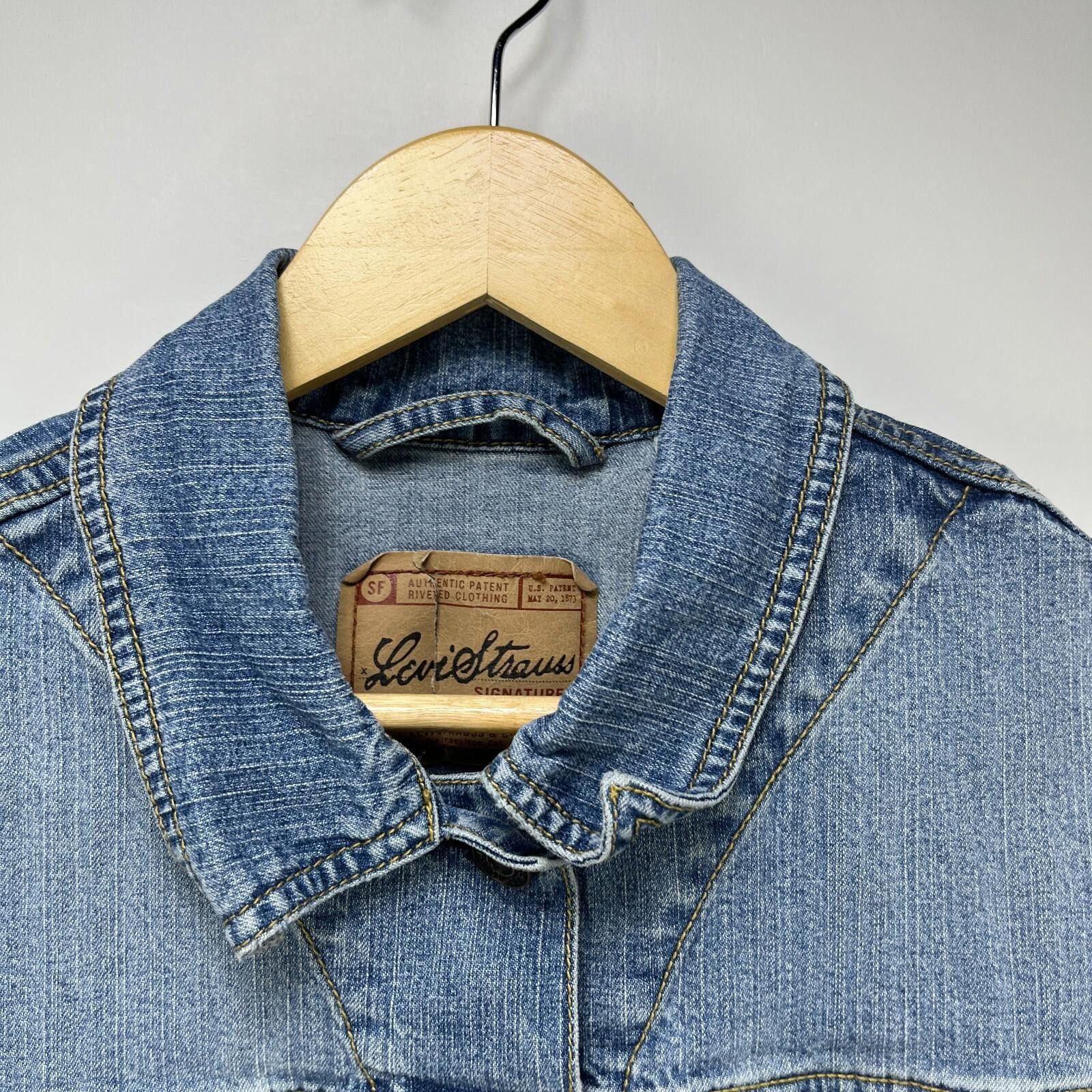 Levi's Vintage Y2K Levis Denim Jacket Womens Large Size L / US 10 / IT 46 - 4 Thumbnail