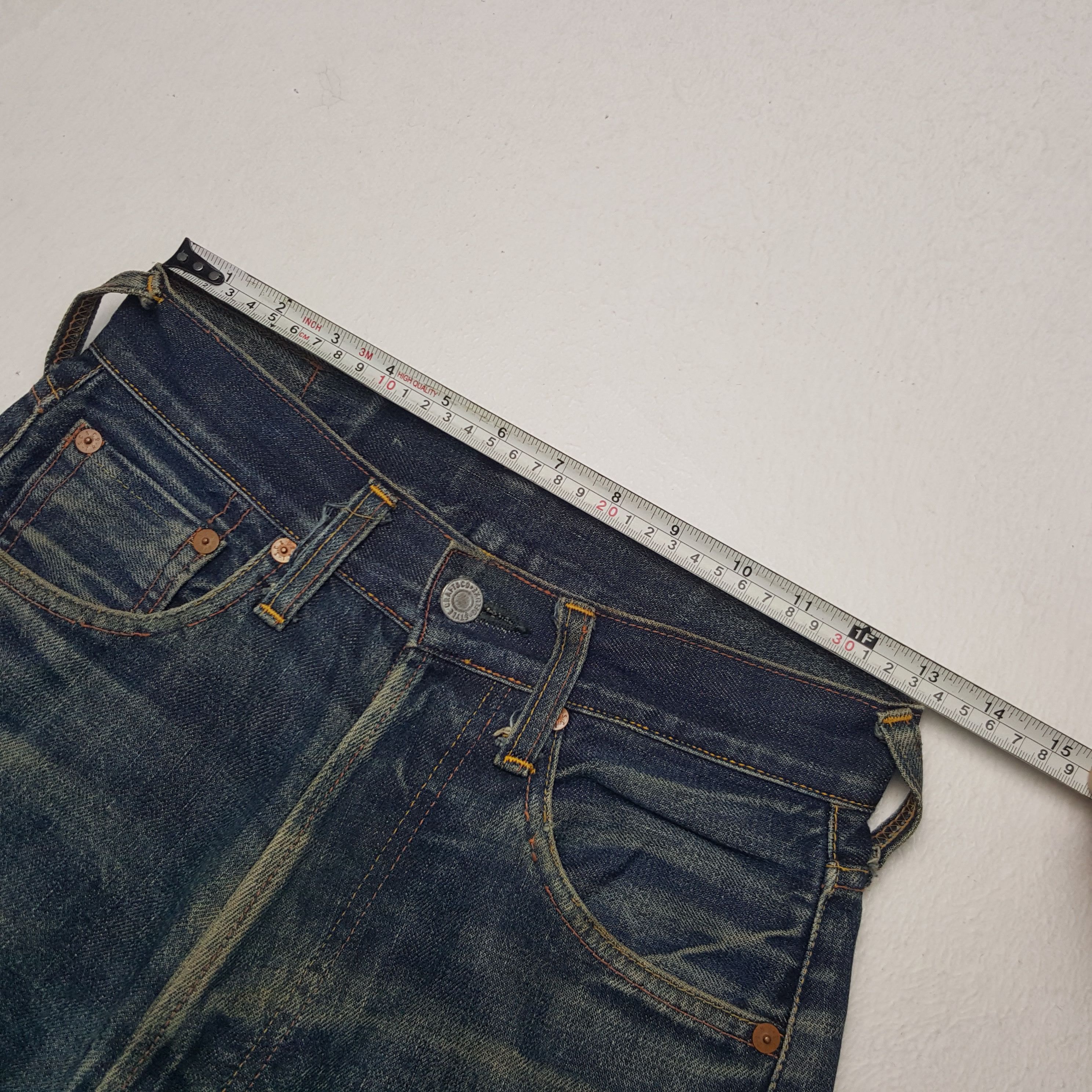 Japanese Brand × Vintage Vintage Evisu Selvedge Japanese Daicock Custom Denim Jeans Size US 27 - 9 Thumbnail