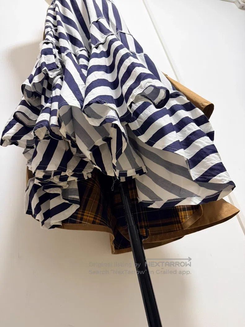 Comme des Garcons Comme Des Garcons size M Mixed Material Patchwork Skirt Size 22" - 4 Thumbnail