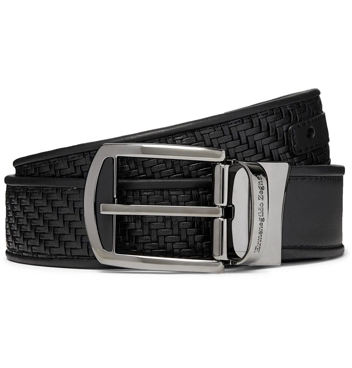 Ermenegildo Zegna o1s1rm0425 RBPTAW6 Size: 120 / Belt in Black Size 44 - 1 Thumbnail