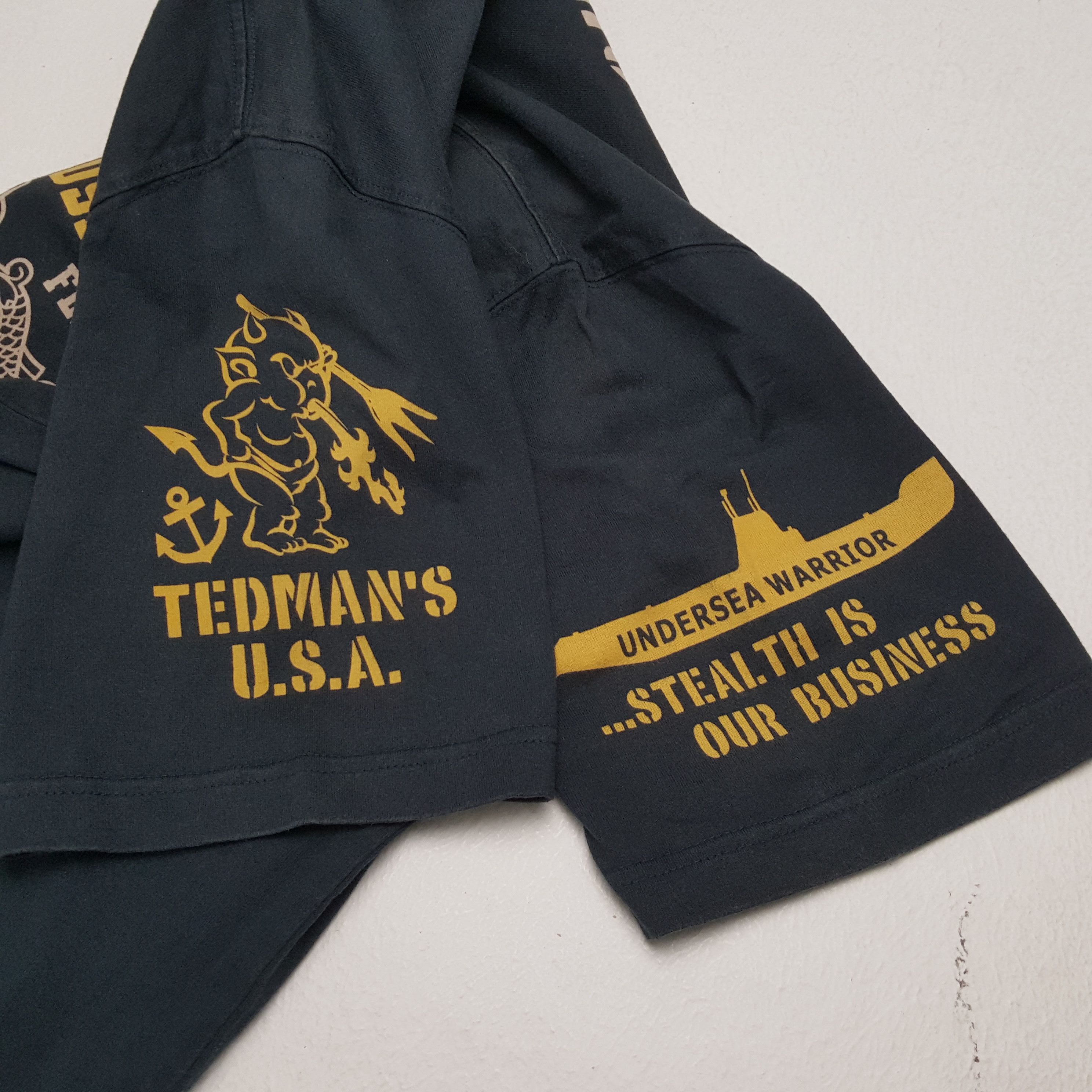 Vintage Ted Company U.S SUBMARINE FORCE Tshirt Size US L / EU 52-54 / 3 - 7 Thumbnail