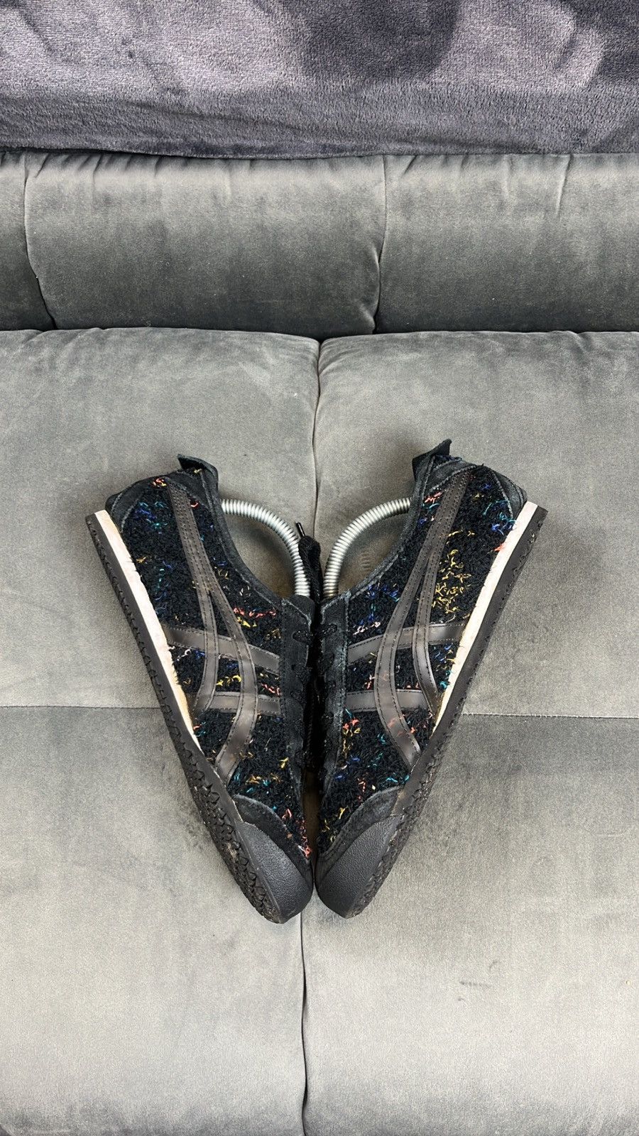 Asics × Japanese Brand × Onitsuka Tiger Hype Asics Woolen Onitsuka Tiger y2k shoes Size US 5 / IT 35 - 7 Thumbnail