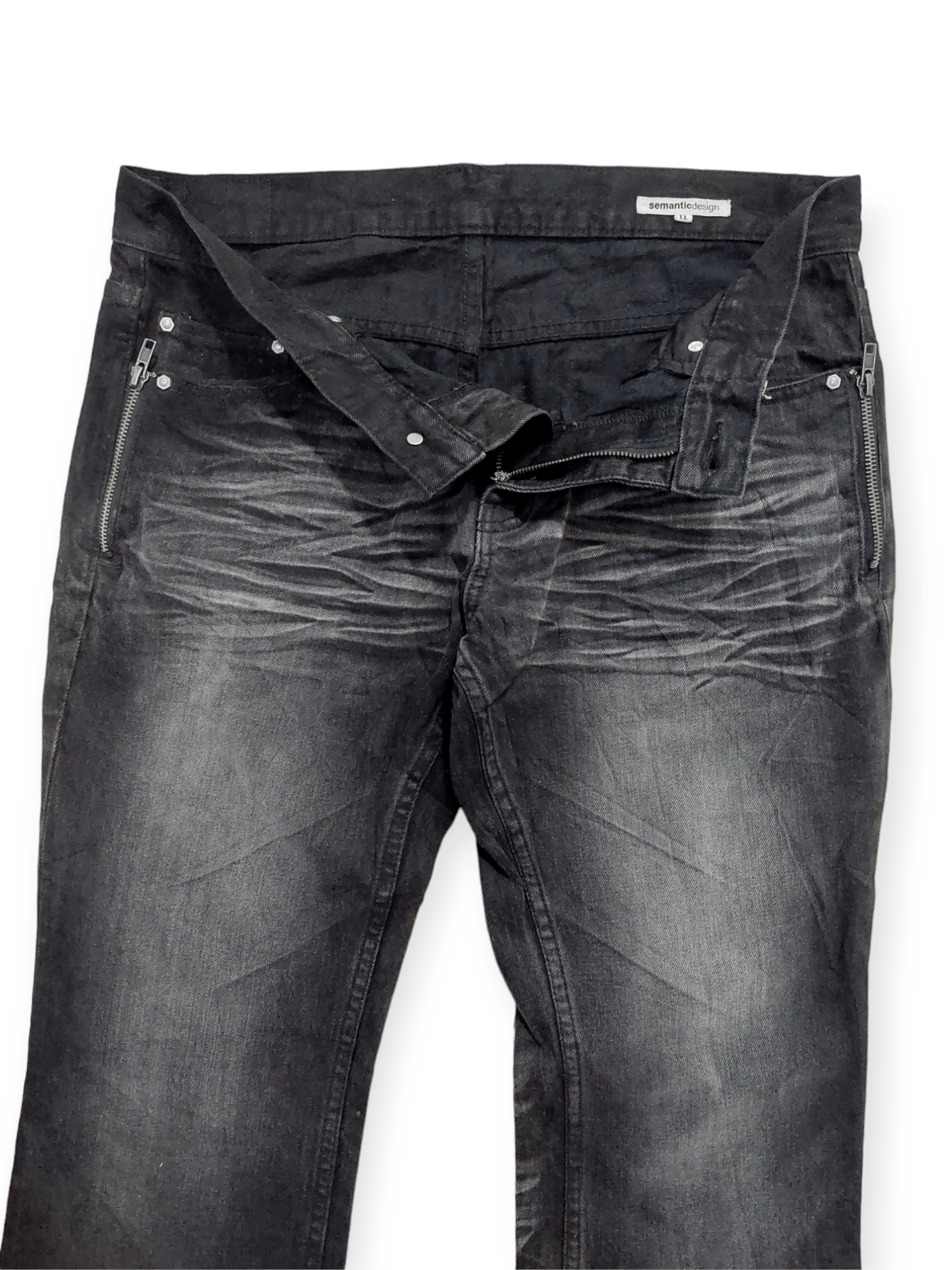 semanticdesign Flare Jeans Semantic Design Black Boot Cut Size US 34 / EU 50 - 4 Thumbnail
