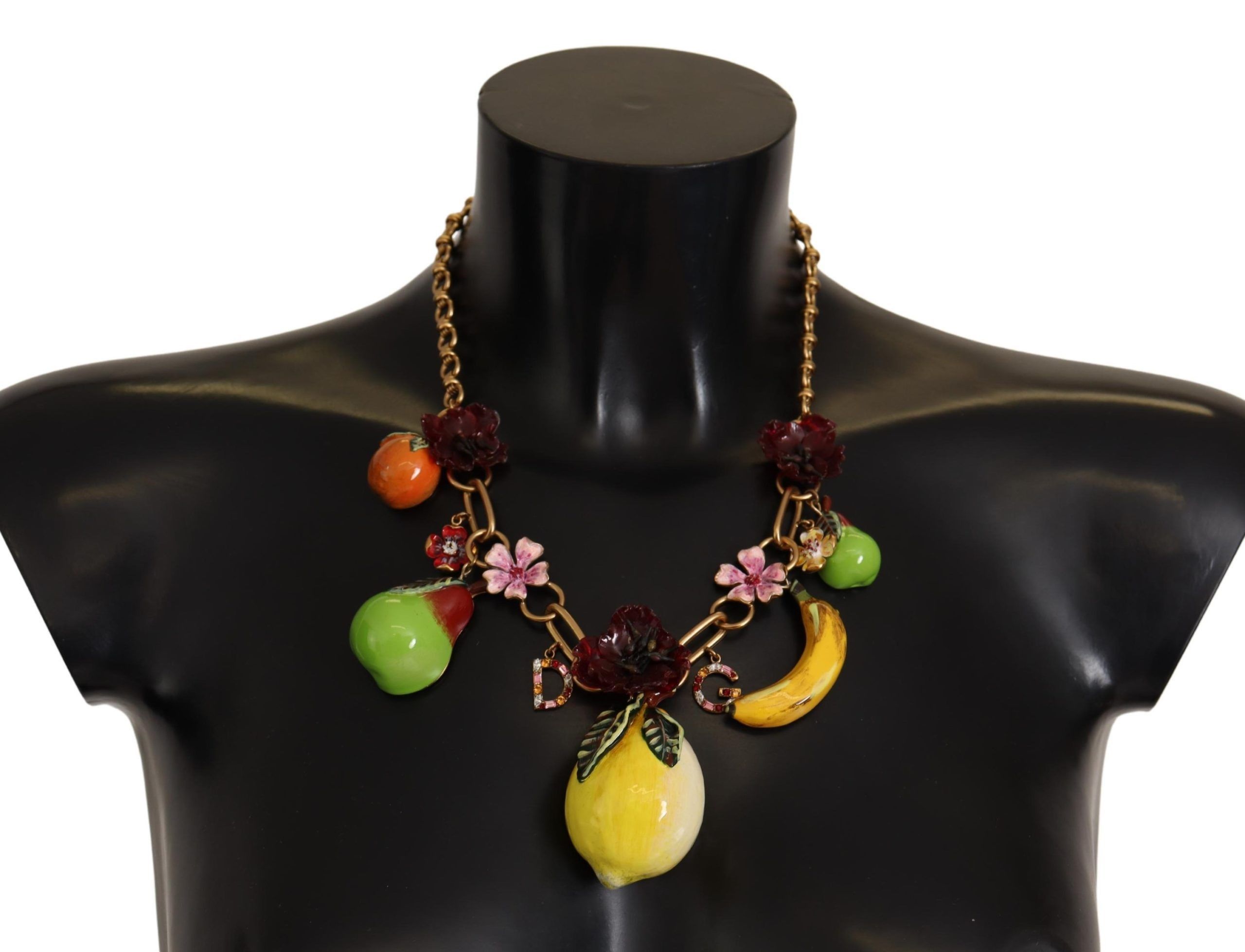 Dolce & Gabbana Chic Gold Statement Sicily Fruit Women's Necklace Size ONE SIZE - 1 Thumbnail