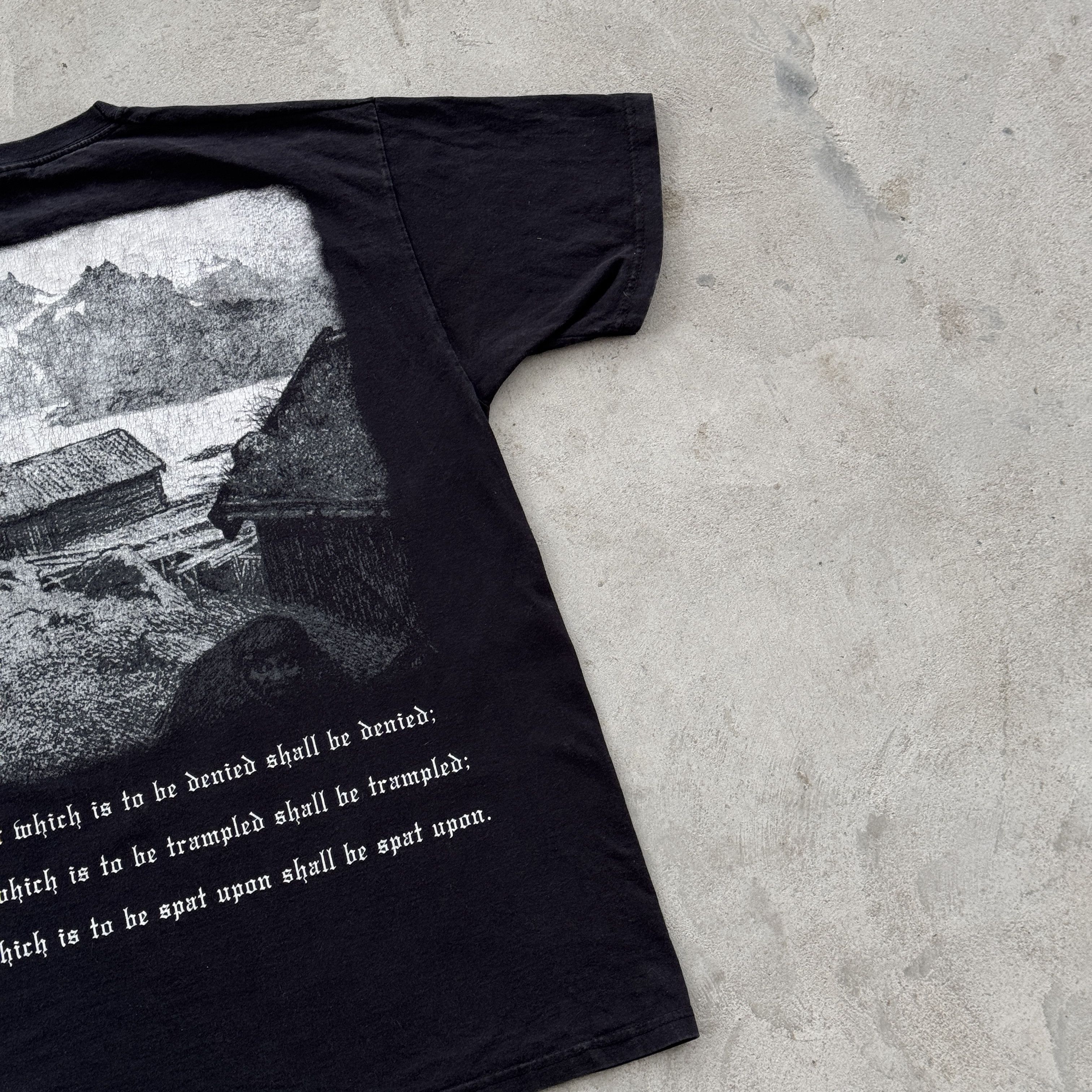 Vintage Vintage 90s Burzum Metal Band Tee Y2K Size US L / EU 52-54 / 3 - 5 Thumbnail