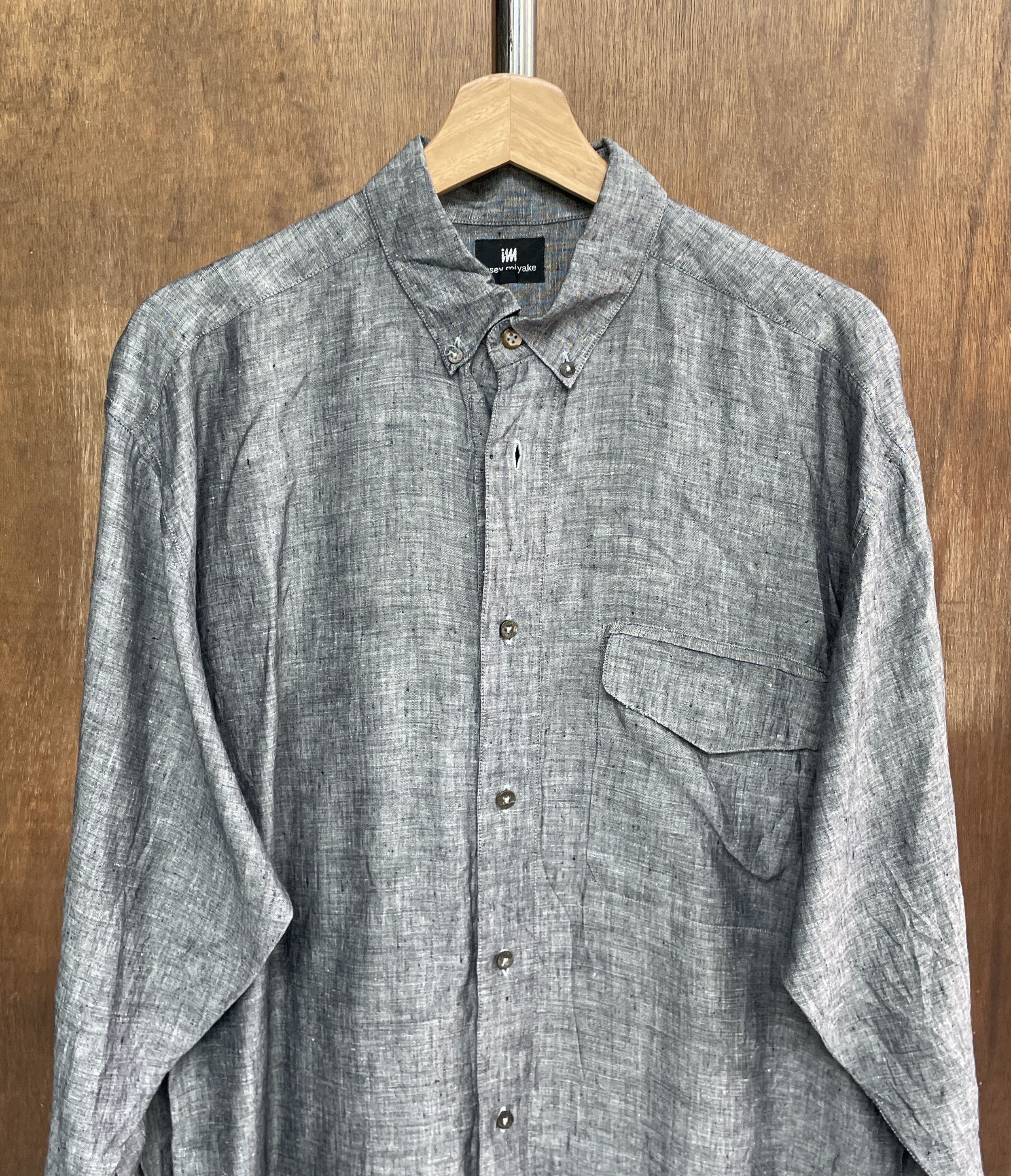 Homme Plisse Issey Miyake Issey Miyake Classic Gray Shirt Size US M / EU 48-50 / 2 - 2 Thumbnail