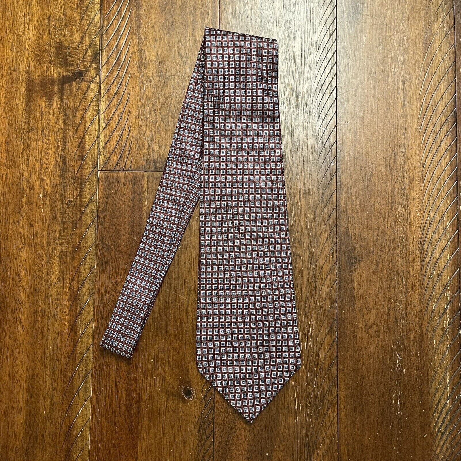 Polo Ralph Lauren Vtg Polo Ralph Lauren Geometric 100% Silk Tie Handmade USA Size ONE SIZE - 2 Thumbnail
