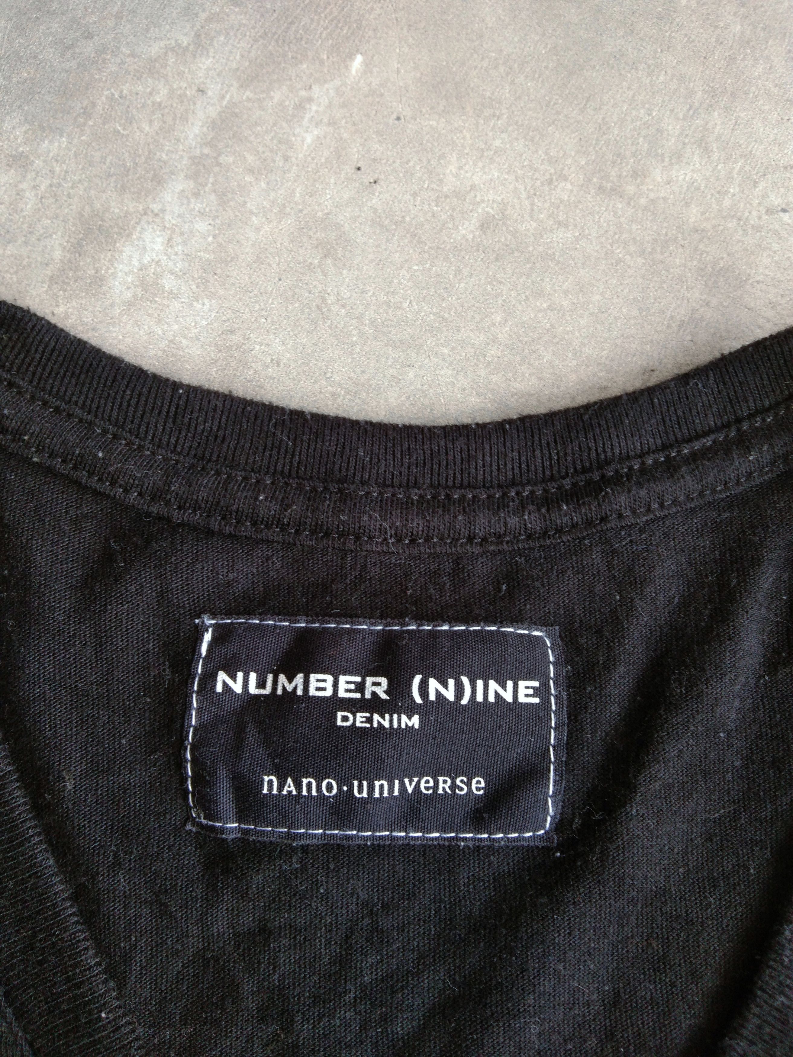 NANO universe × Number (N)ine Number (N)ine Denim Music Pocket V- Neck T Shirt Black Size US M / EU 48-50 / 2 - 5 Thumbnail