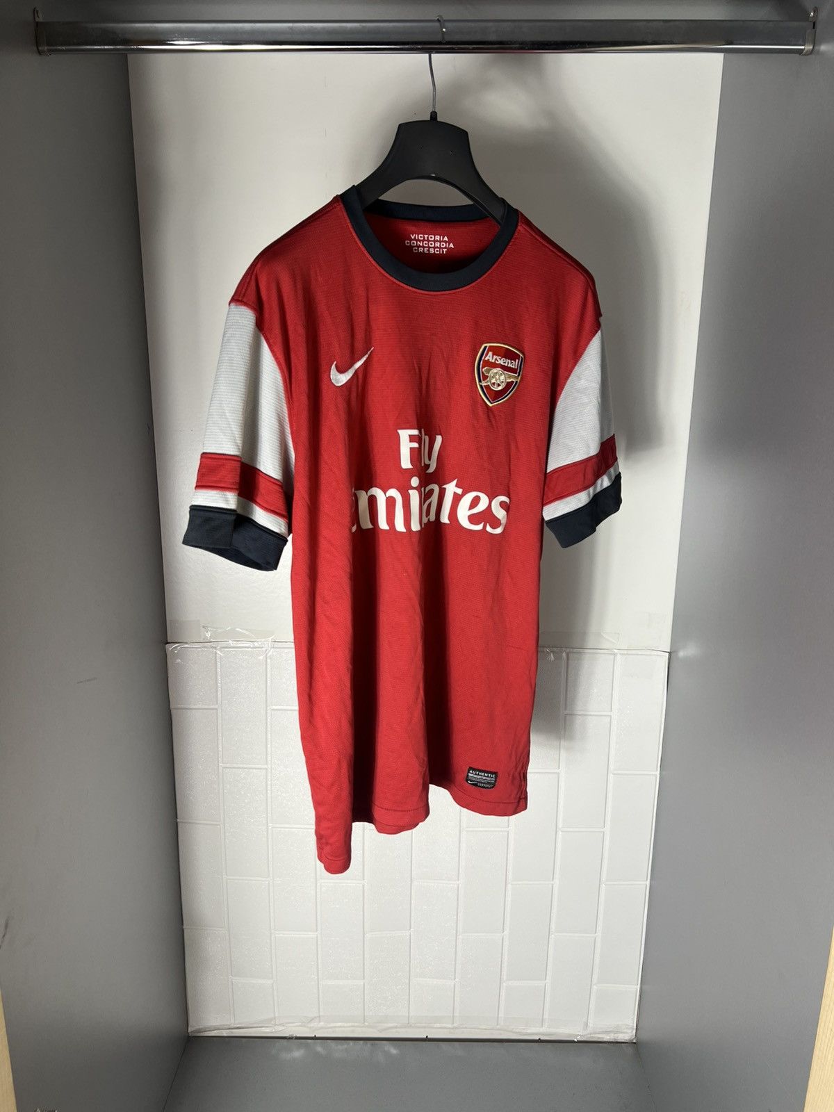 Vintage VERY RARE NIKE FC ARSENAL LONDON ENGLAND SOCCER JERSEY 90s Size US L / EU 52-54 / 3 - 3 Thumbnail