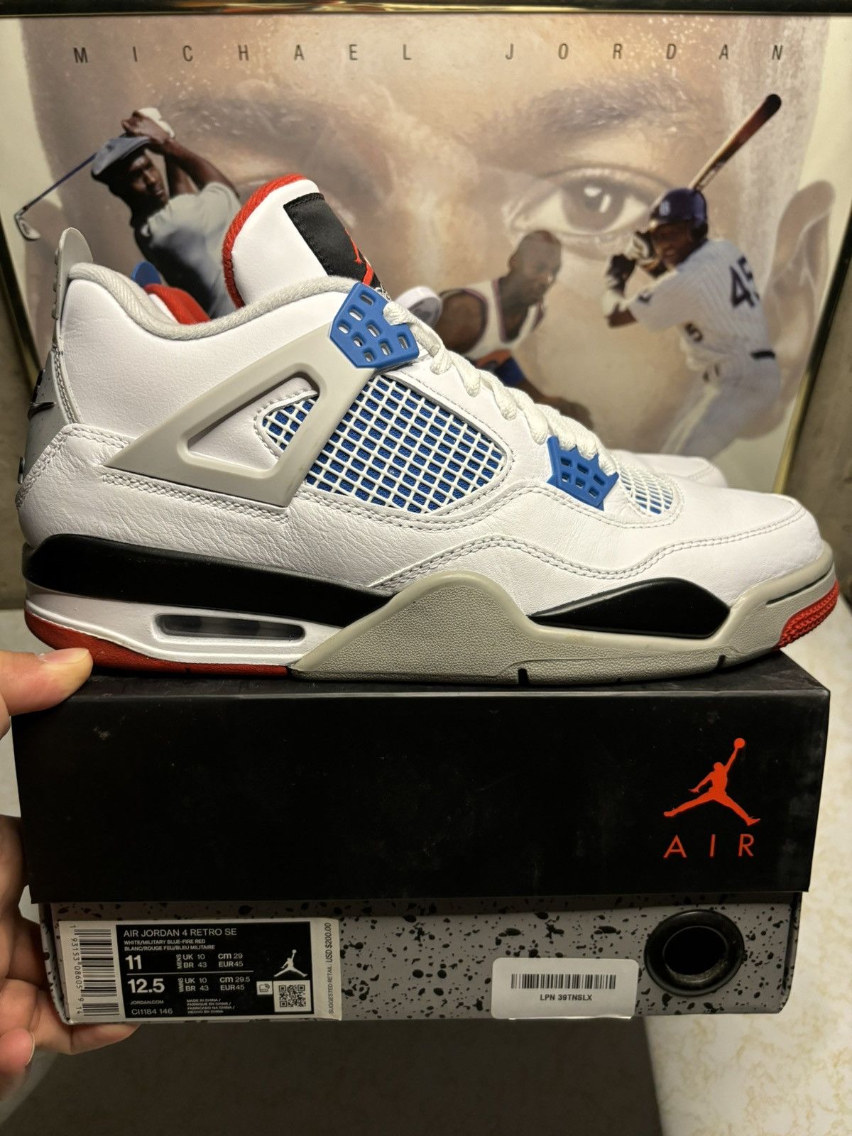 Jordan Brand Jordan Retro 4 ‘what the’ Size US 11 / EU 44 - 1 Thumbnail