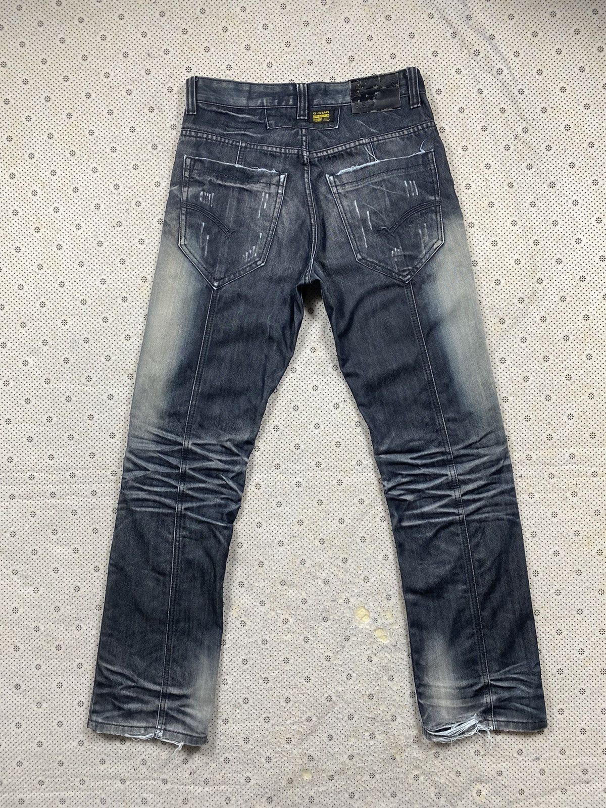 G-Star Extremely Patina Look Aysmetrical Denim By G Star Size US 35 - 2 Thumbnail