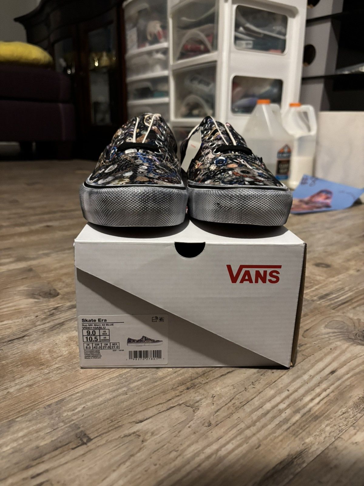 Supreme × Vans Supreme x Mike Kelly Vans (Blue) Size US 9 / EU 42 - 1 Thumbnail