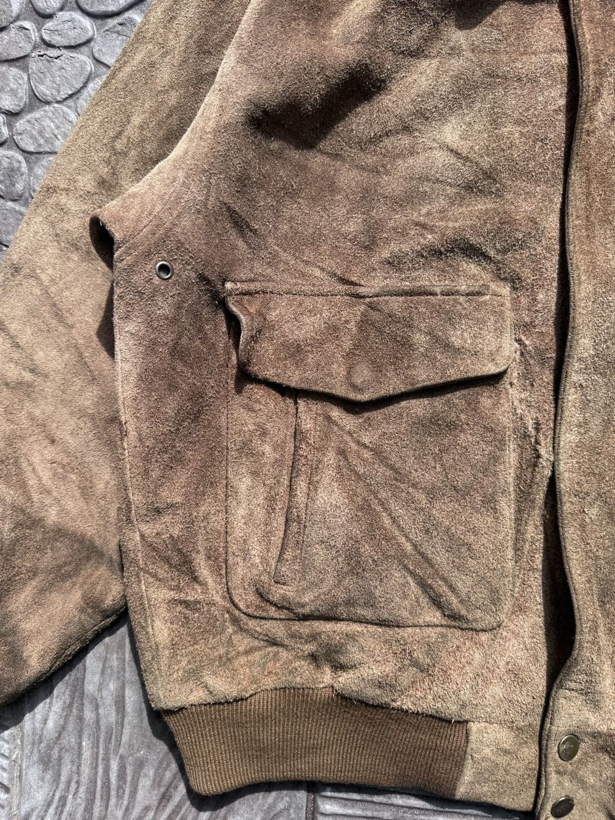 Japanese Brand Vintage 90s Leather Suede Jacket Schott Style Size US L / EU 52-54 / 3 - 6 Thumbnail