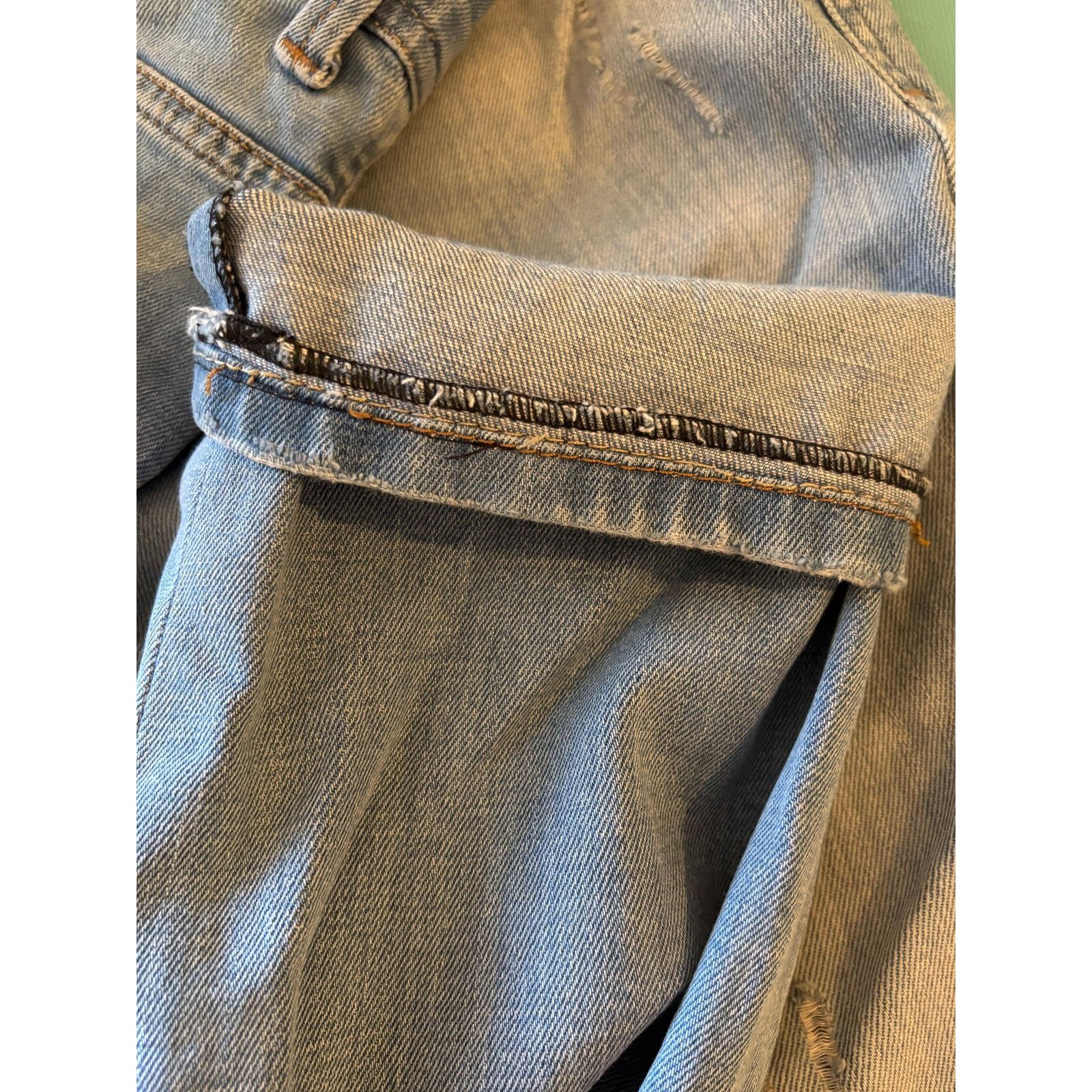 Diesel × Diesel Black Gold × Japanese Brand Diesel DNA W34 Italy Light Wash Button Fly Straight Leg Rare Size US 34 / EU 50 - 8 Thumbnail