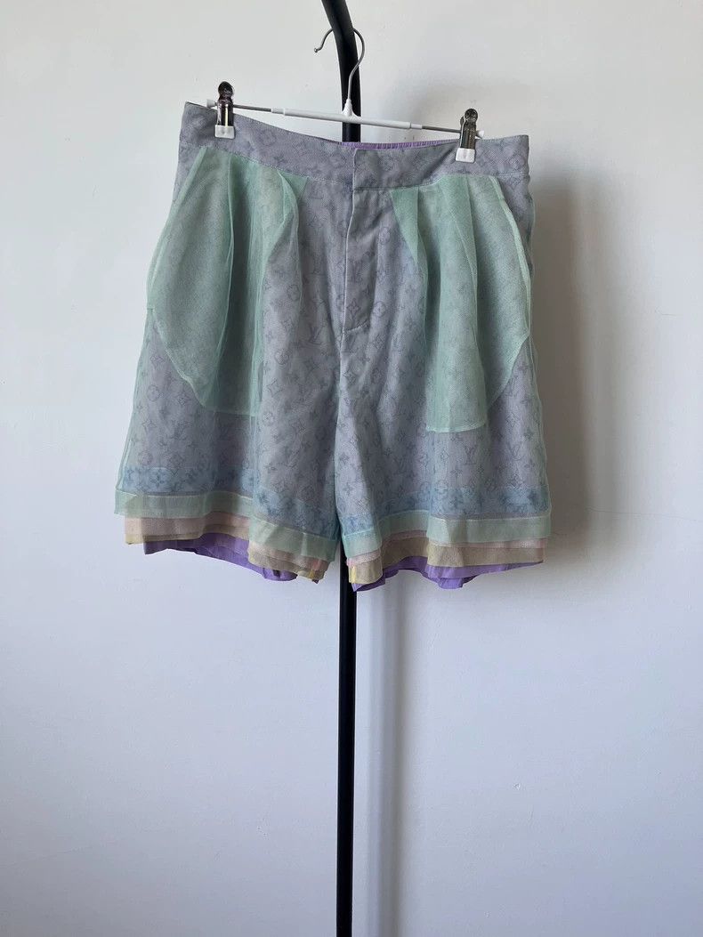 Louis Vuitton Louis Vuitton Logo Satin Shorts Size US 38 / EU 54 - 1 Thumbnail