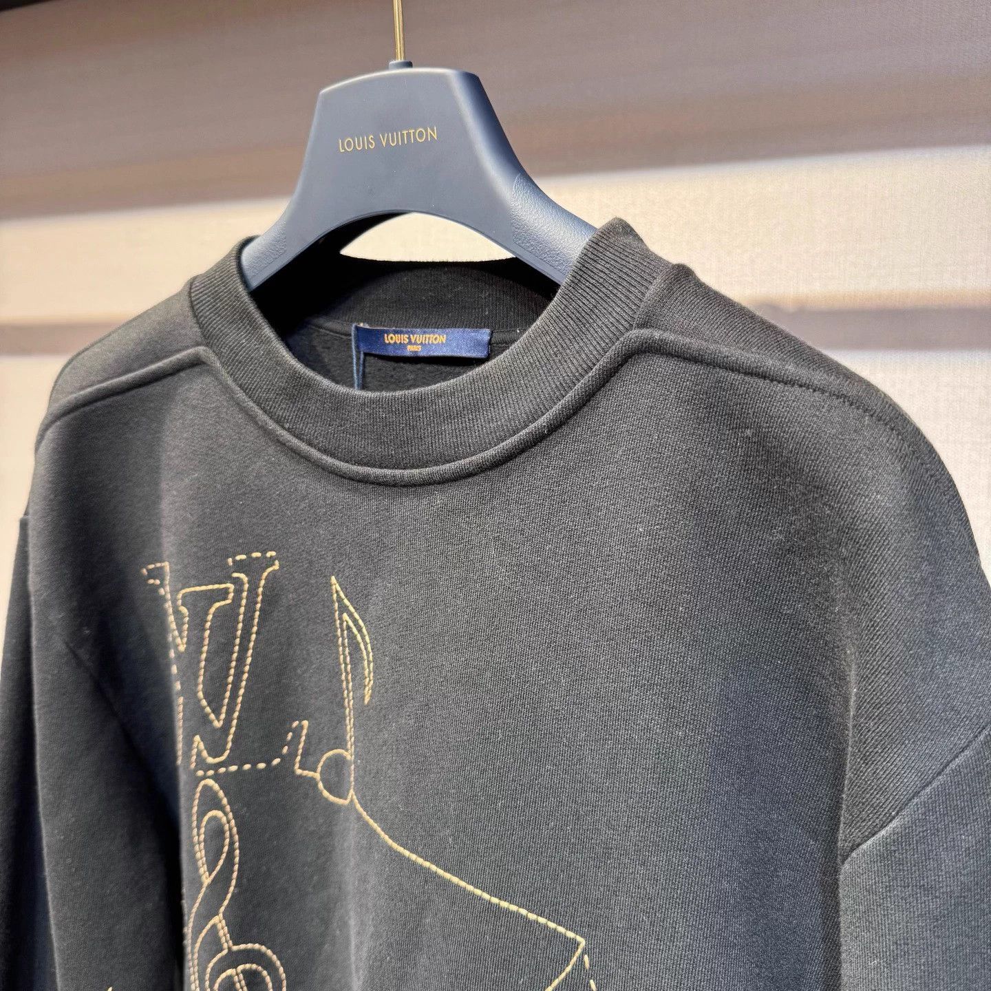 Louis Vuitton Louis Vuitton Music Line Knit Logo Sweater Size M Size US M / EU 48-50 / 2 - 5 Thumbnail