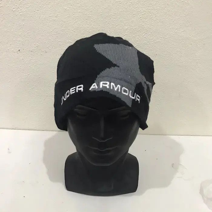 Under Armour × Vintage Under Armour Big Logo Beanie Hat Size ONE SIZE - 2 Thumbnail