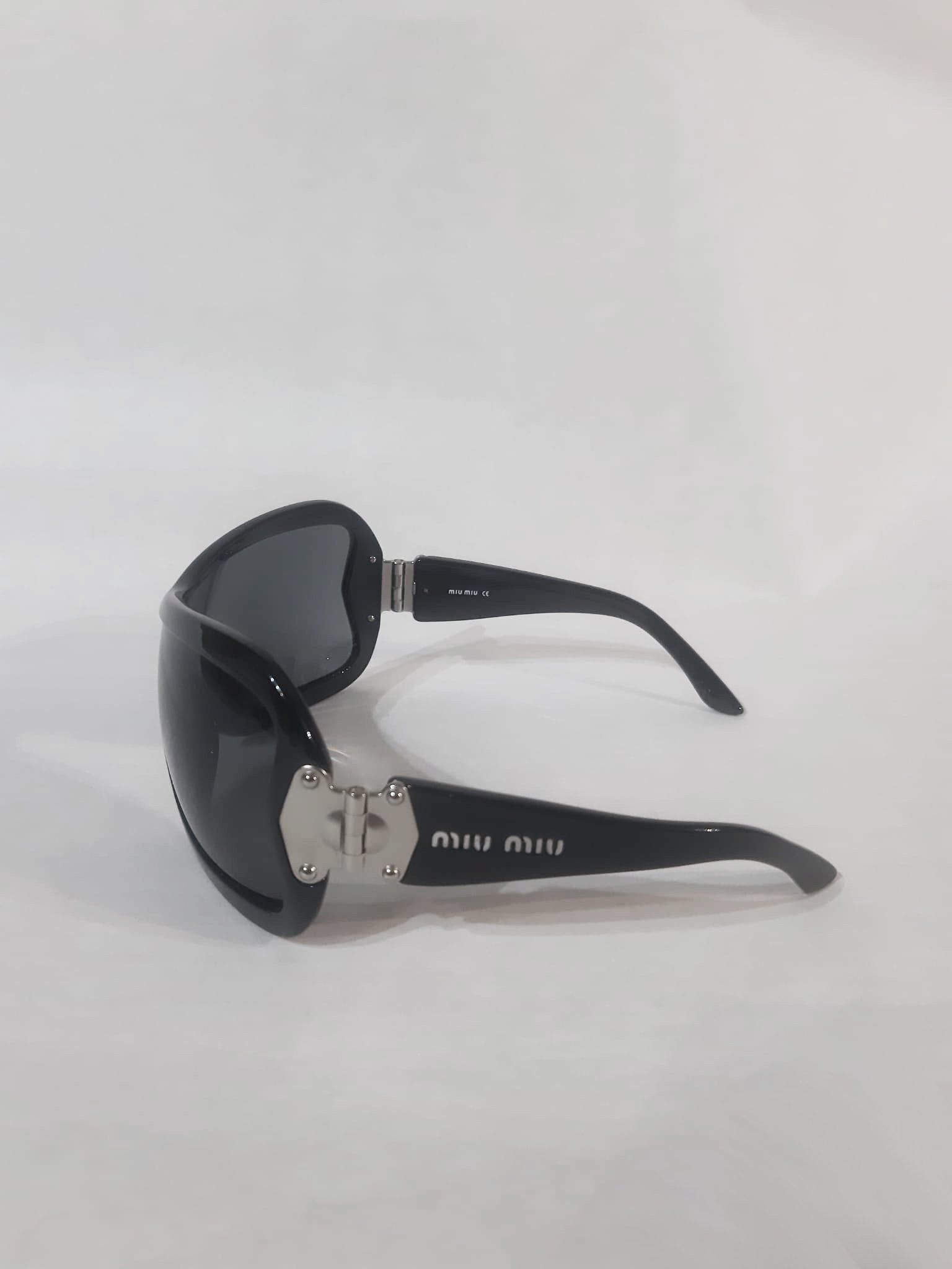 Miu Miu Miu Miu early 2000's Oversized Shield Sunglasses Size ONE SIZE - 5 Thumbnail