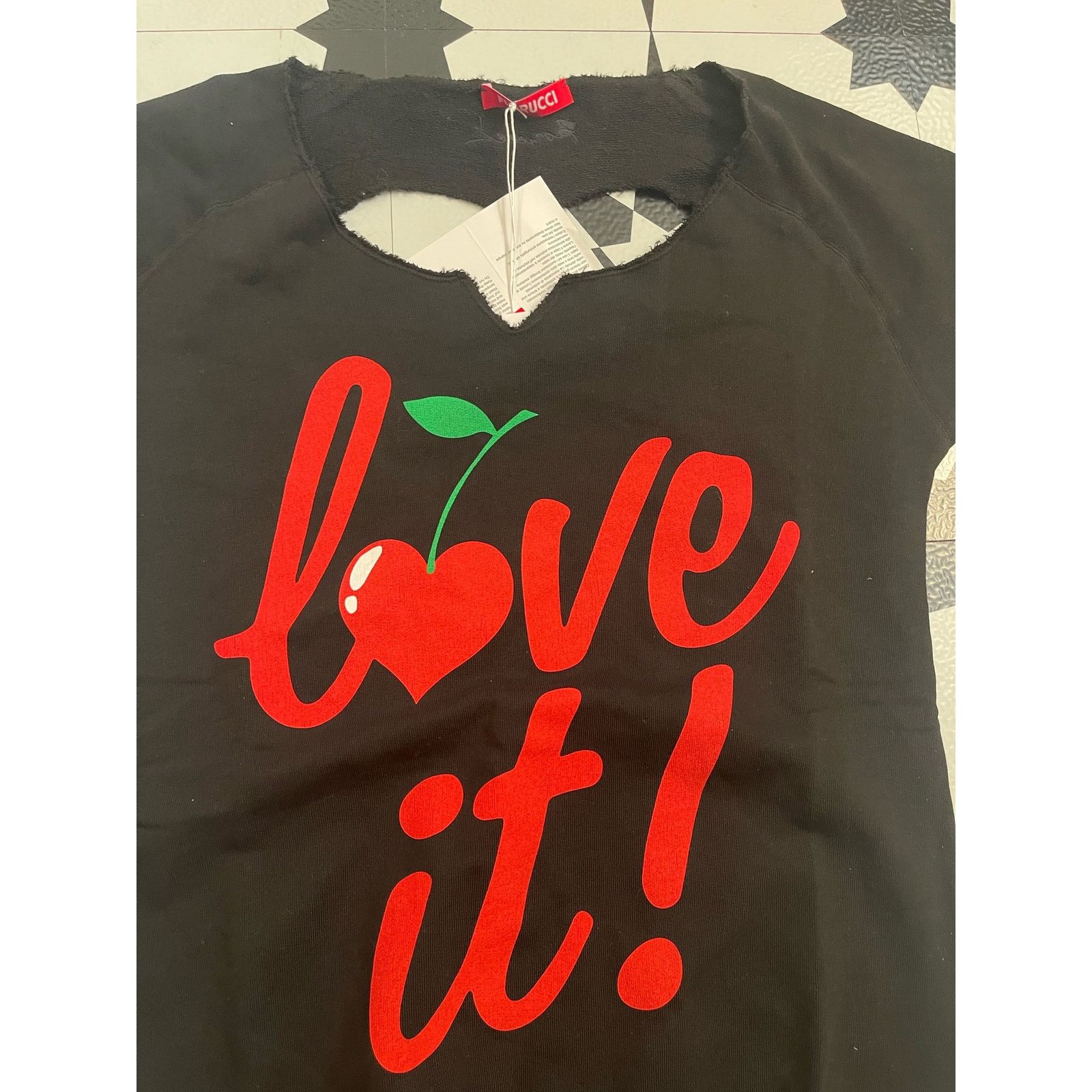 Fiorucci Fiorucci Love It Sweatshirt Tunic Top, NWT, size: Small Size S / US 4 / IT 40 - 3 Thumbnail