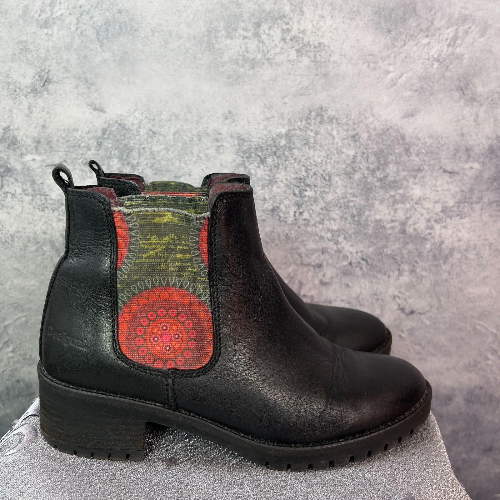 Desigual Desigual Women s Leather Boots Size 39 Black ` Size US 9 / IT 39 - 2 Thumbnail