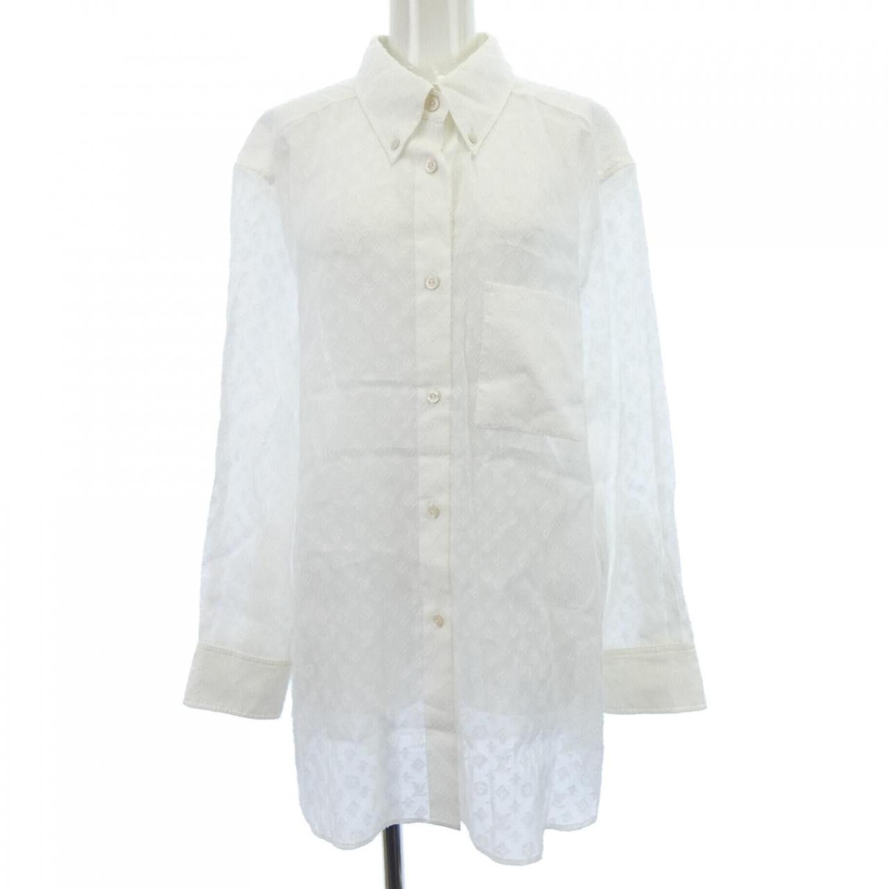Louis Vuitton Louis Vuitton Louis Vuitton Monogram Shirt Cotton Dress Shirt FPBL06UM7 DUTY FREE for USA Size ONE SIZE - 1 Thumbnail