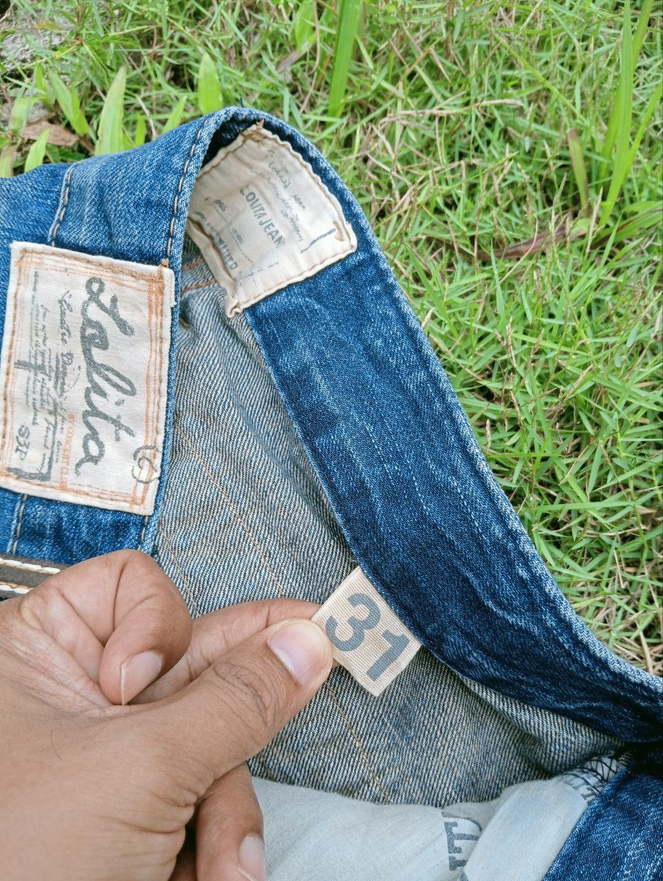 Japanese Brand JAPANESE LOLITA by CONCERT CLUB WASHED JEANS Size US 31 - 10 Thumbnail