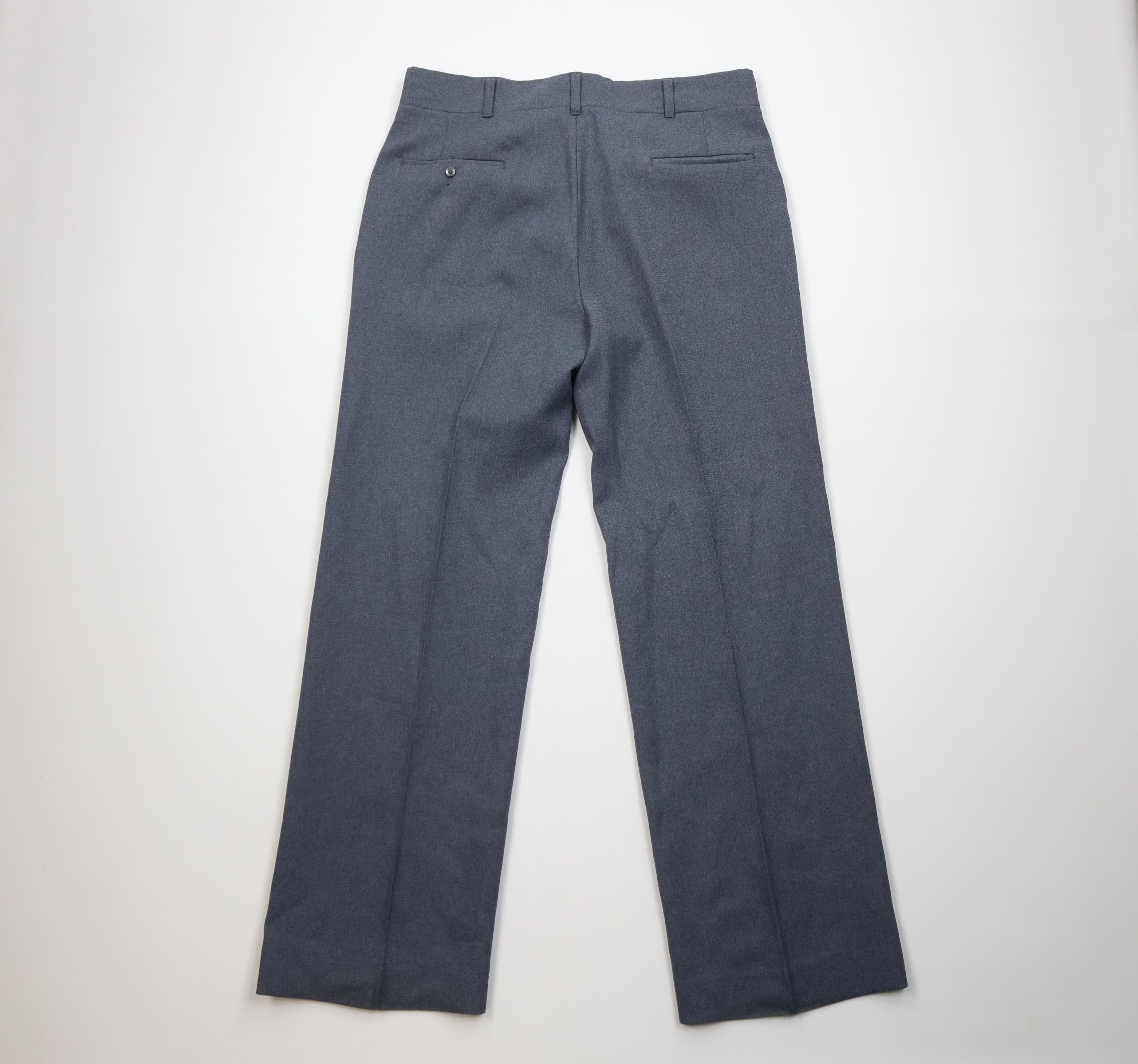 Vintage Vintage 70s Streetwear Knit Bell Bottoms Pants Blue USA Size US 36 / EU 52 - 8 Thumbnail