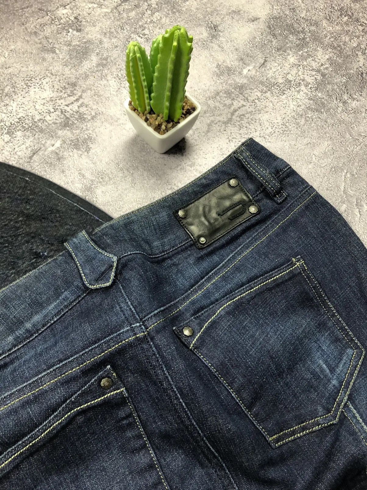 Diesel DIESEL Vintage Avant-garde Y2K Blue Denim Skirt Streetwear Size 29" - 17 Thumbnail
