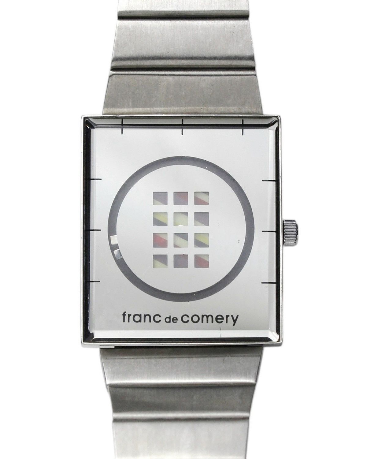 Vintage 2000S FRANC DE COMERY “MIRRORED GRID” SQUARE WATCH Size ONE SIZE - 2 Thumbnail