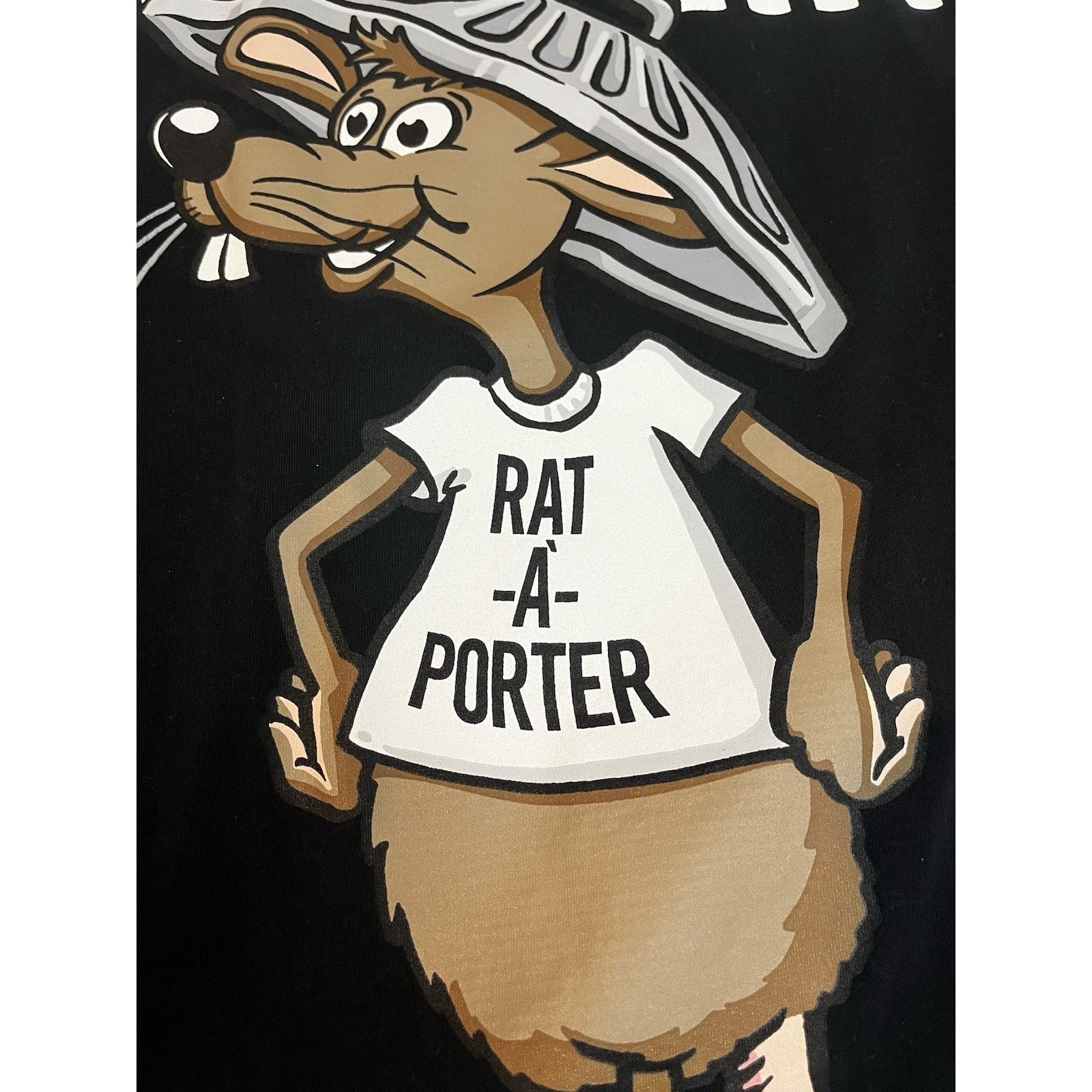 Moschino Authentic Moschino Couture Rat-A-Porter T-Shirt Black Italy Size US XXS / EU 40 - 7 Thumbnail
