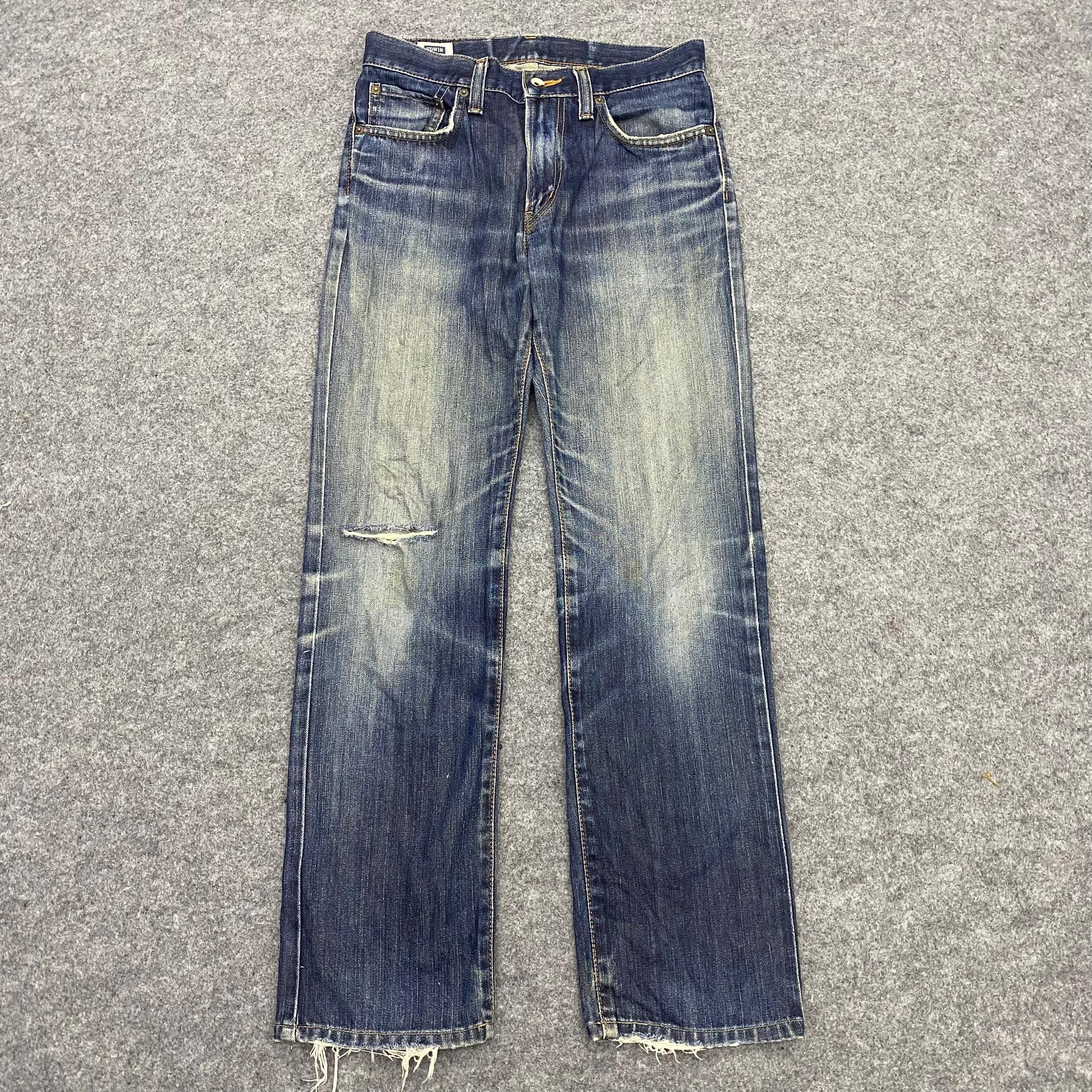 Edwin 💥Best Offer💥Vintage Edwin Distressed Denim Size US 30 / EU 46 - 1 Thumbnail