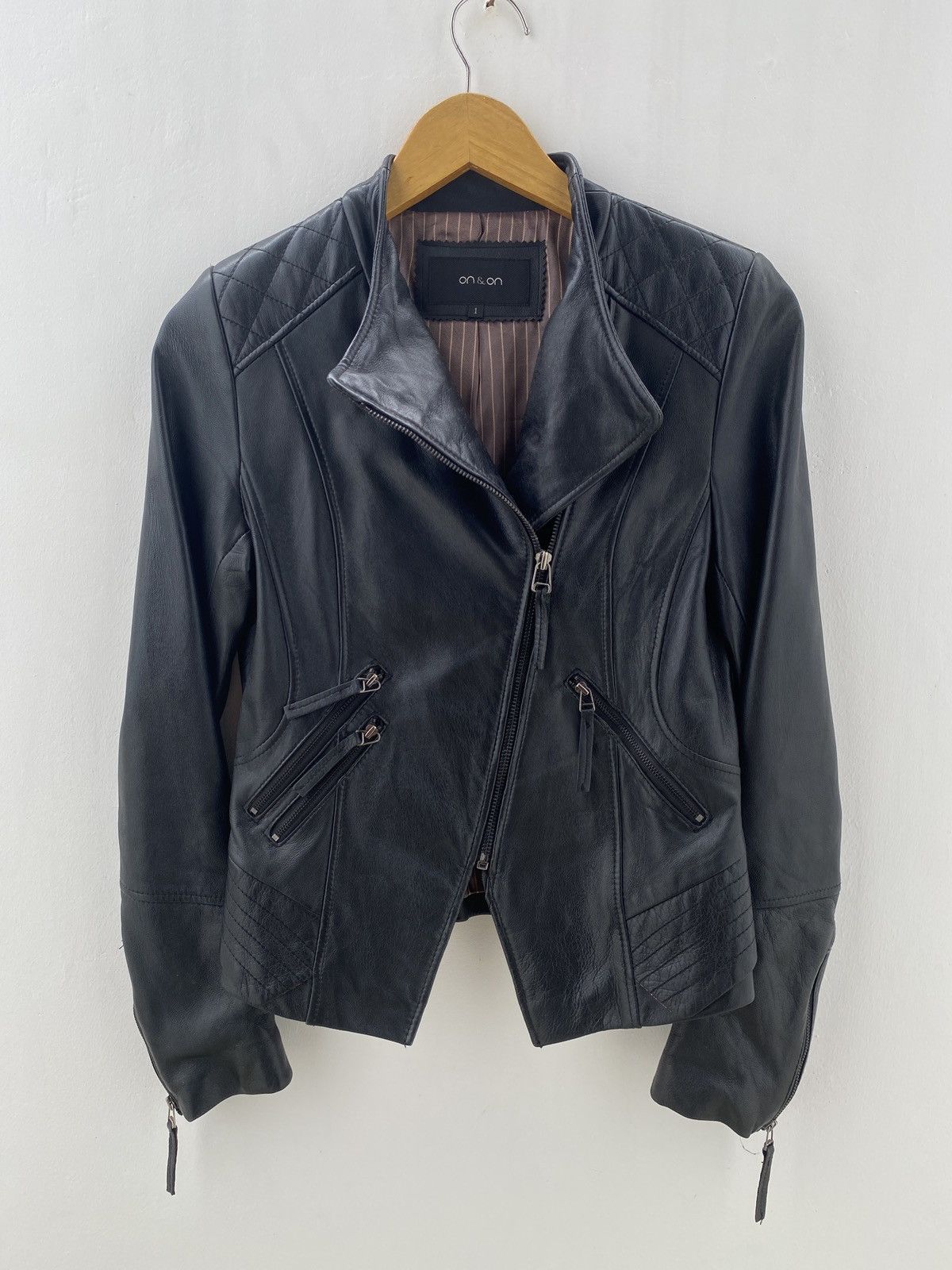 Isamu Katayama Backlash Leather Jacket on&on Bikers Vkei Jacket Size US S / EU 44-46 / 1 - 1 Thumbnail