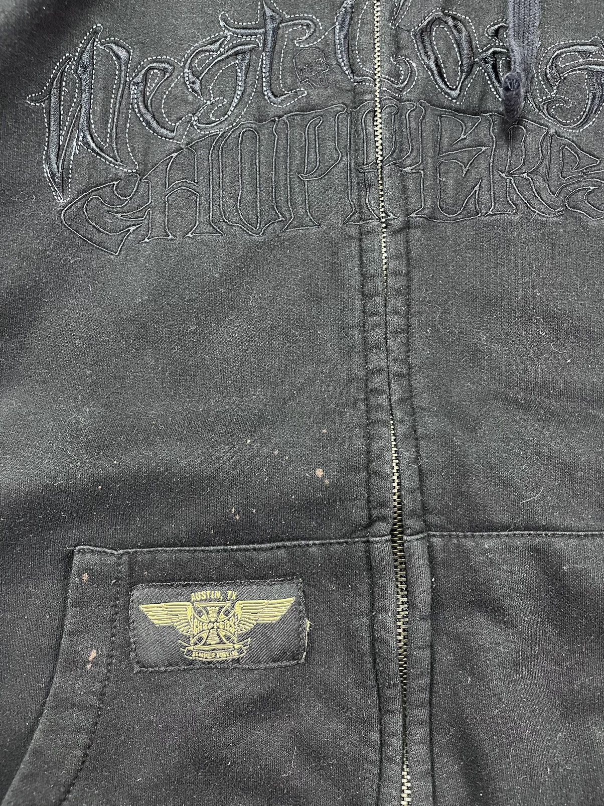 West Coast Choppers 00s West Coast Choppers Spellout Big Logo Hoodie XXL Rare Size US XXL / EU 58 / 5 - 4 Thumbnail