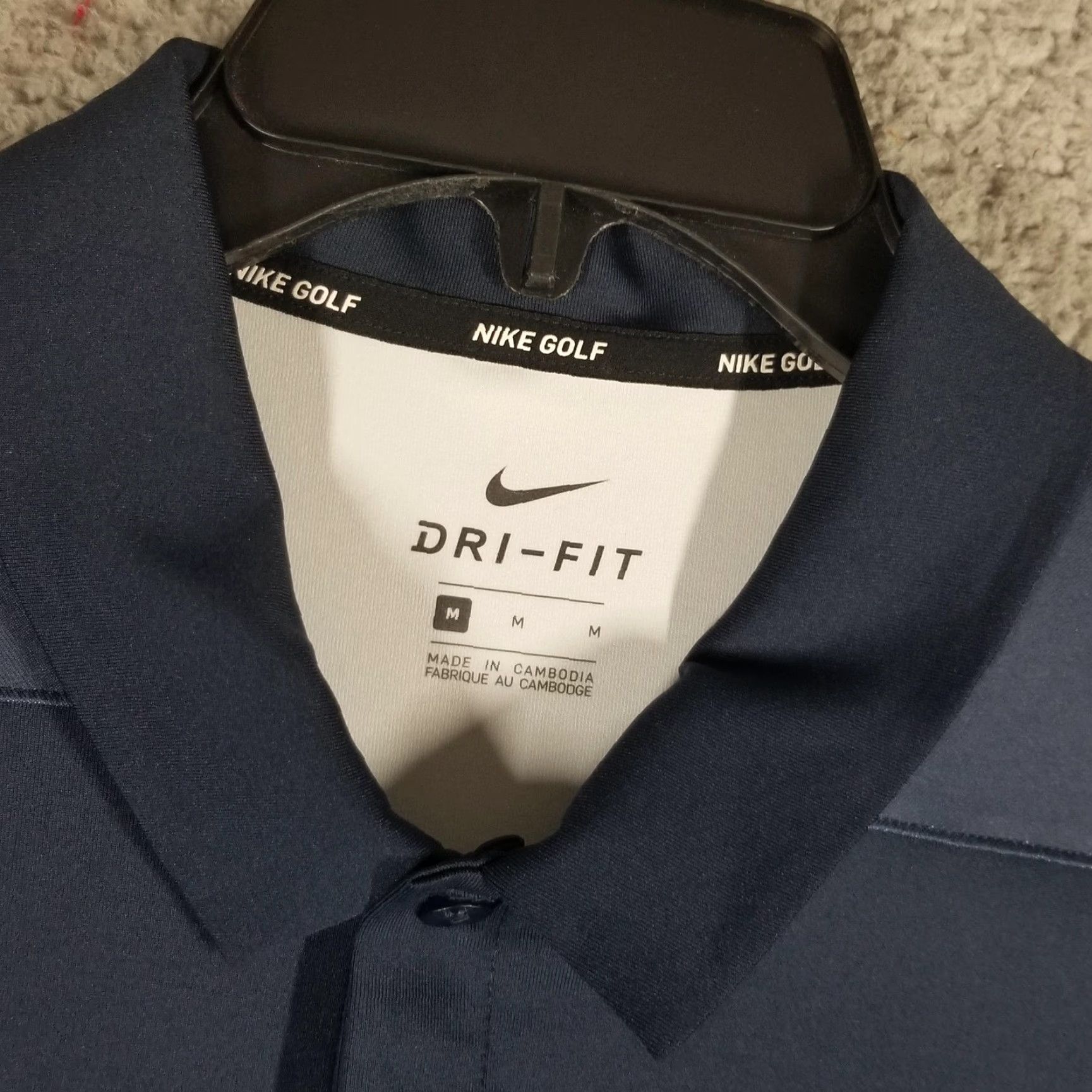 Nike Nike Golf Dri-FIT Polo Shirt Mens Medium Blue Performance Swoosh AH5546 Sample Size US M / EU 48-50 / 2 - 4 Thumbnail