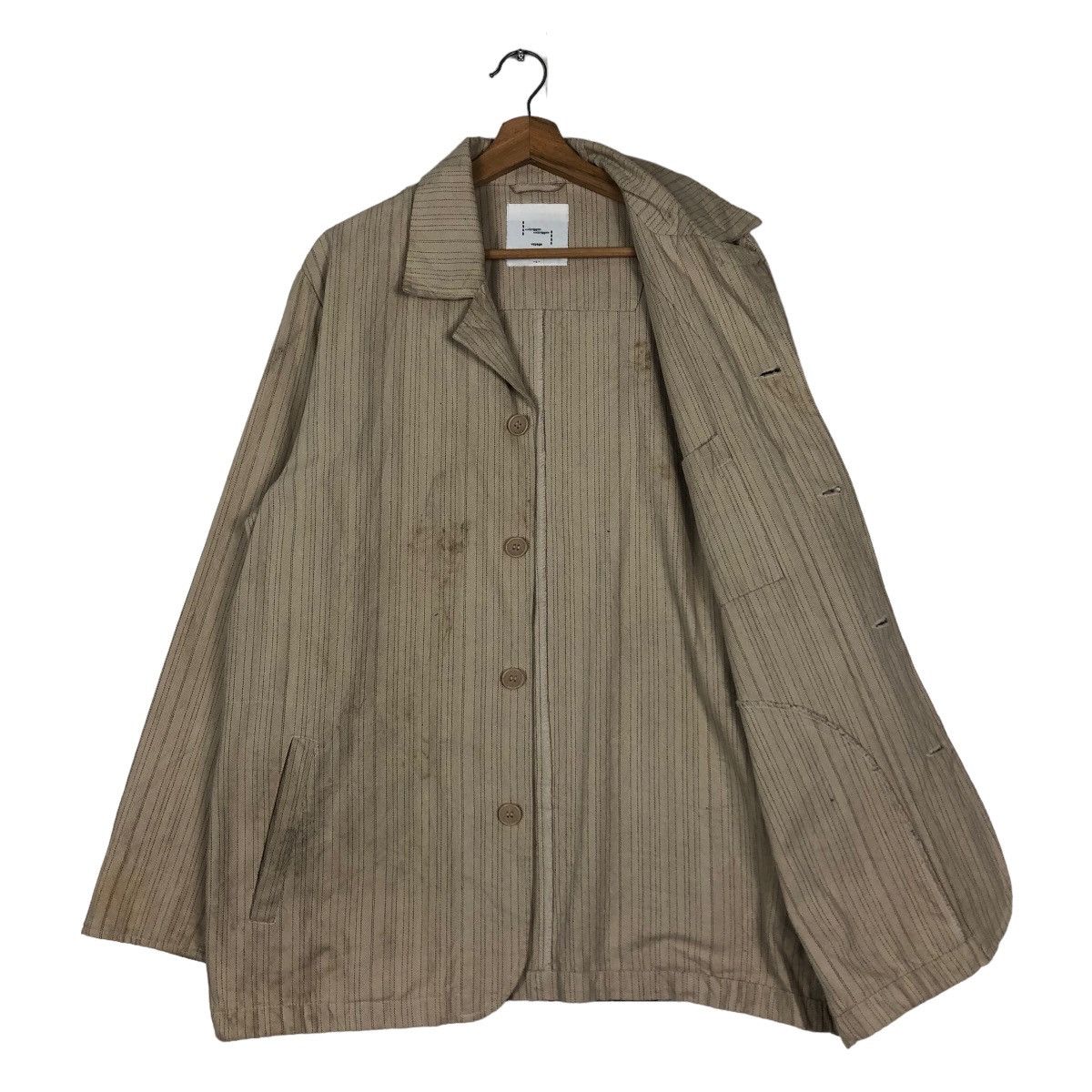 🔥Issey Miyake Design Style Hickory Chore Jacket Vviirrggnn