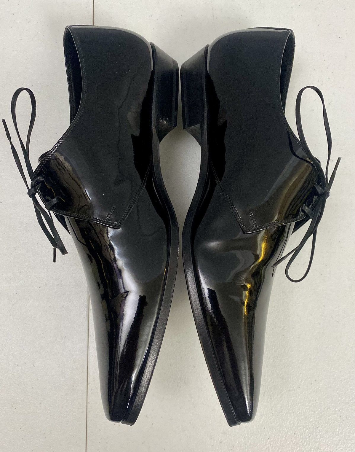 Dior Dior 🇮🇹 Black Patent Calfskin Derby Défilé Show Derby 9 New Size US 9 / EU 42 - 8 Thumbnail