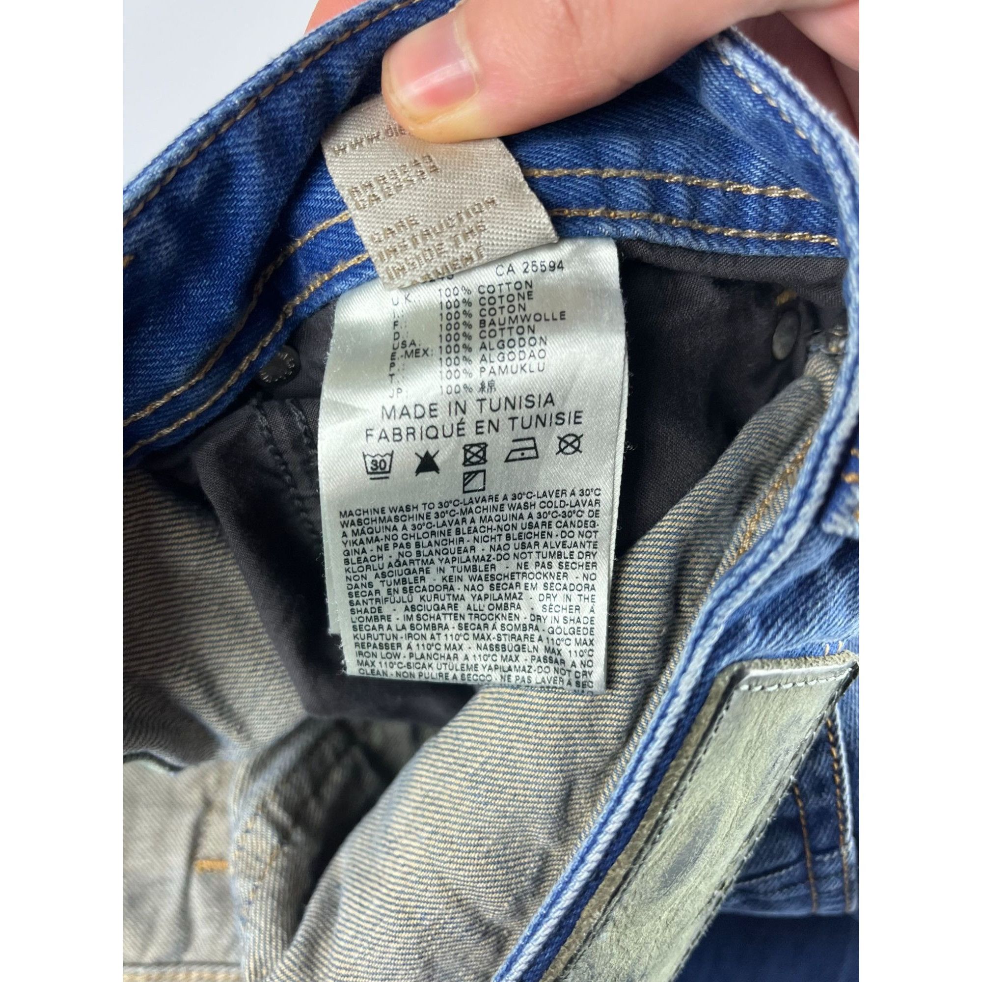 Diesel × Vintage Diesel Larkee Mens Baggy Fit Jeans Size US 33 - 6 Thumbnail