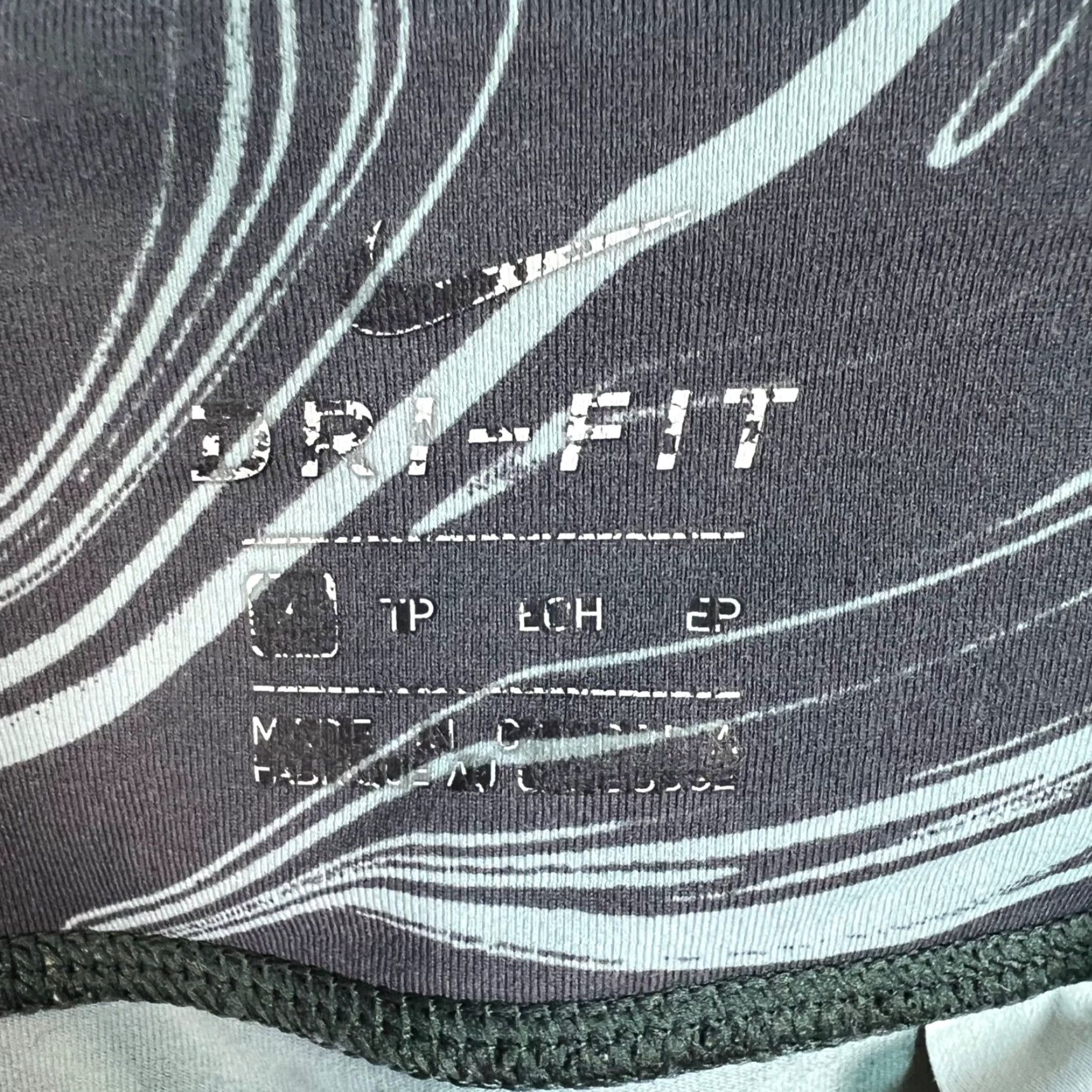 Nike Nike Dri-FIT Womens Leggings XS High-Waisted Printed Athletic Running Gym Skinny Inseam 22 in Gray Size 26" / US 2 / IT 38 - 3 Thumbnail