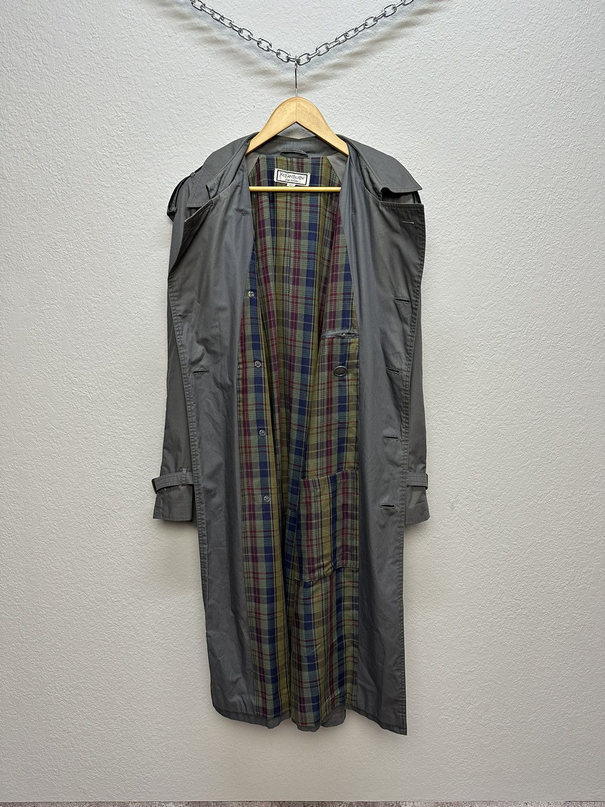 Vintage Rare🔥🔥 Yves Saint Laurent Trench Coat YSL Vintage Archival Size US L / EU 52-54 / 3 - 10 Thumbnail