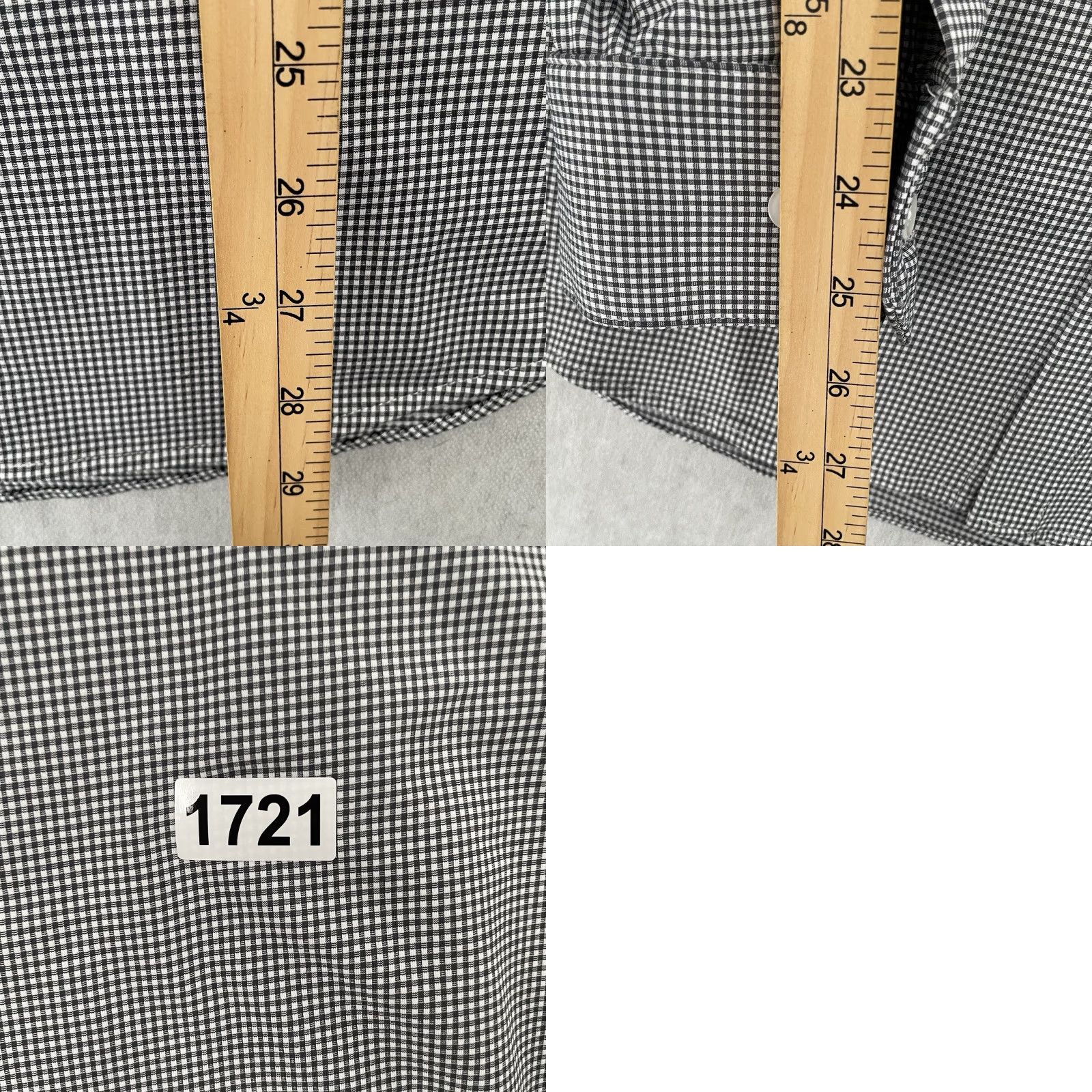 Mizzen+Main Mizzen+Main Shirt Adult Button Up XL Black White Stretch Trim Fit Made American Size US XL / EU 56 / 4 - 8 Thumbnail