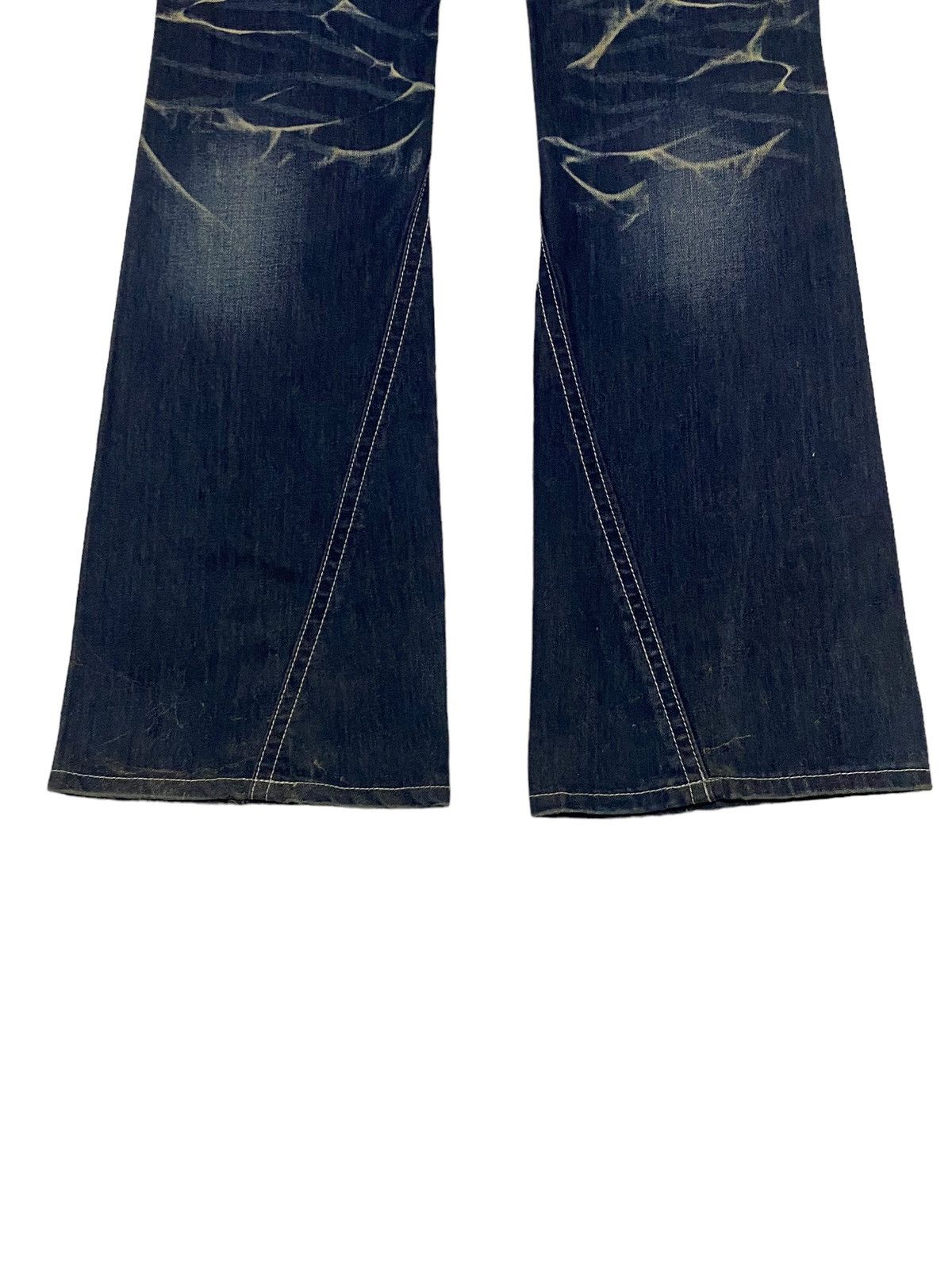 Hysteric Glamour Flare Black Crobot Japan Jean Whisker Honeycomb Style Size US 31 - 9 Thumbnail