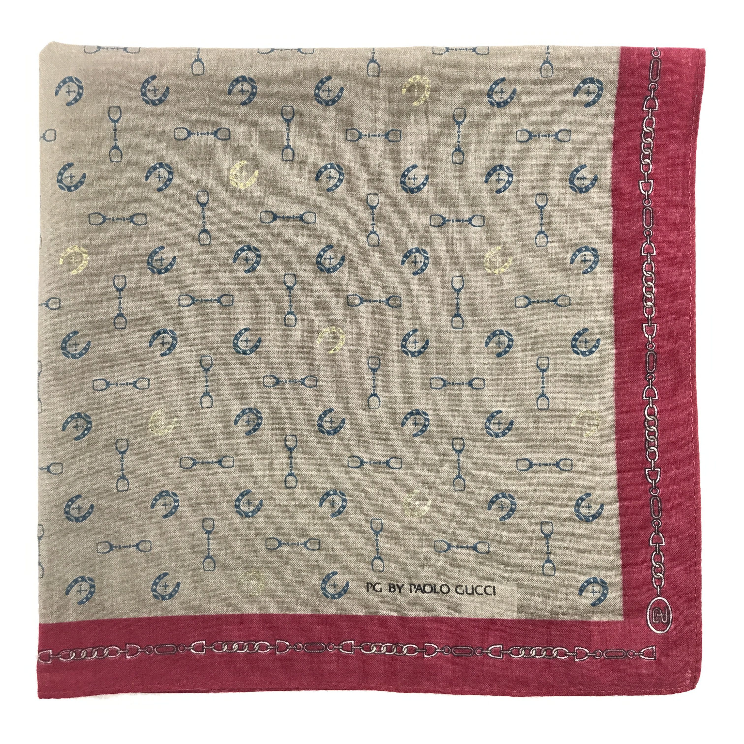 Paolo Gucci × Vintage Vintage Paolo Gucci Bandana Neckerchief Handkerchief Size ONE SIZE - 2 Thumbnail