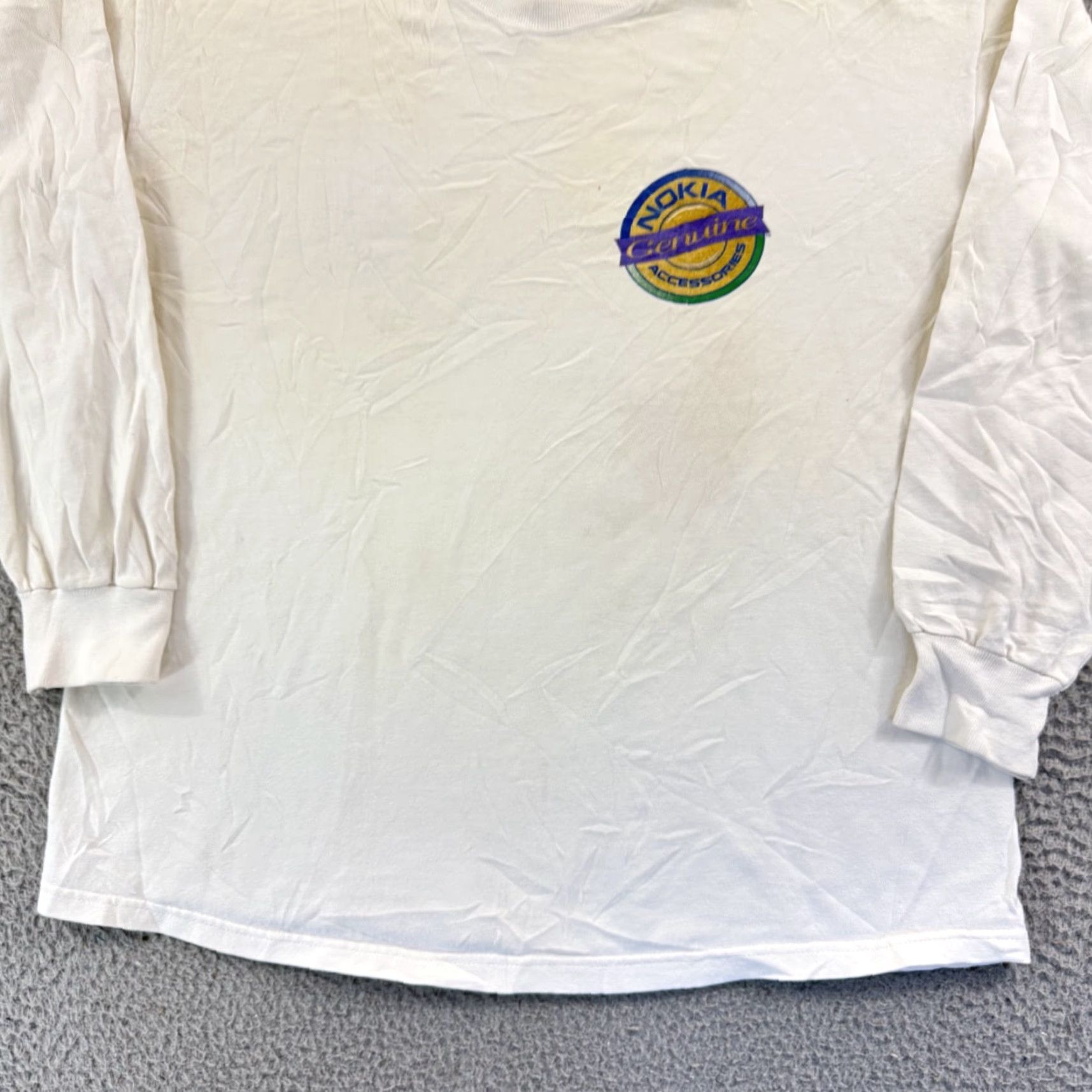 Vintage VINTAGE Nokia Shirt Men’s L White 90s Long Sleeve Tech Promo Cellphone USA Size US L / EU 52-54 / 3 - 2 Thumbnail