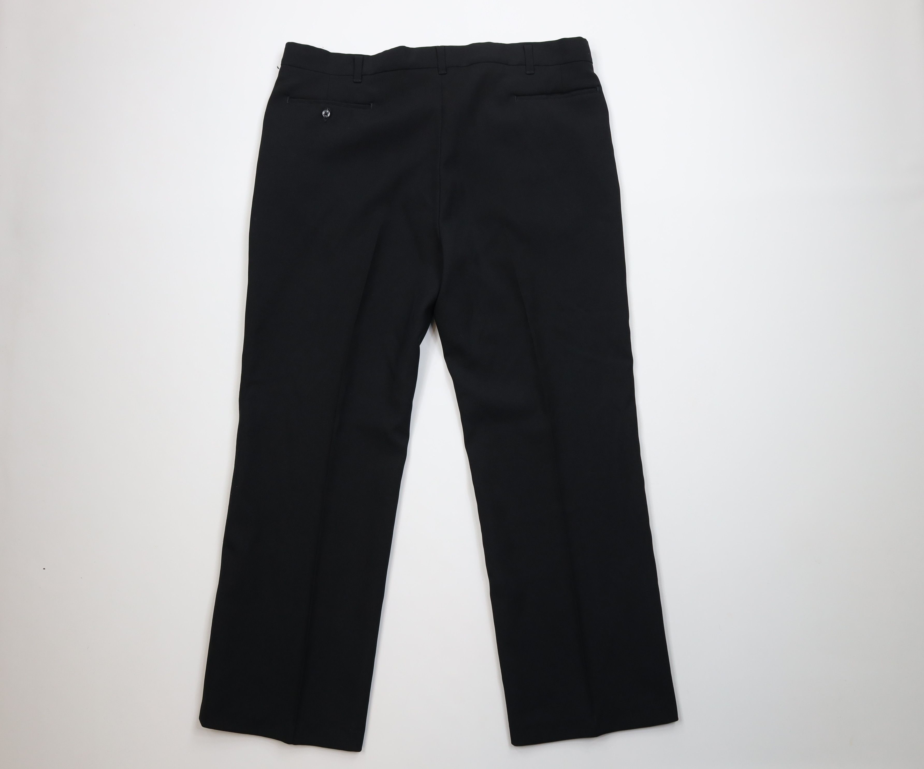 Vintage Vintage 70s Streetwear Flared Wide Leg Chino Pants Black USA Size US 38 / EU 54 - 9 Thumbnail