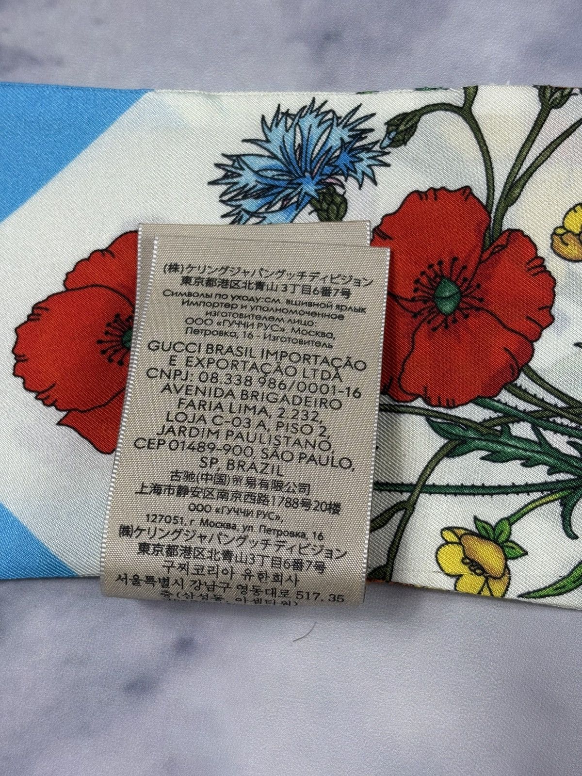 Gucci Gucci Flora 100th Anniversary Silk Scarf Size ONE SIZE - 12 Thumbnail