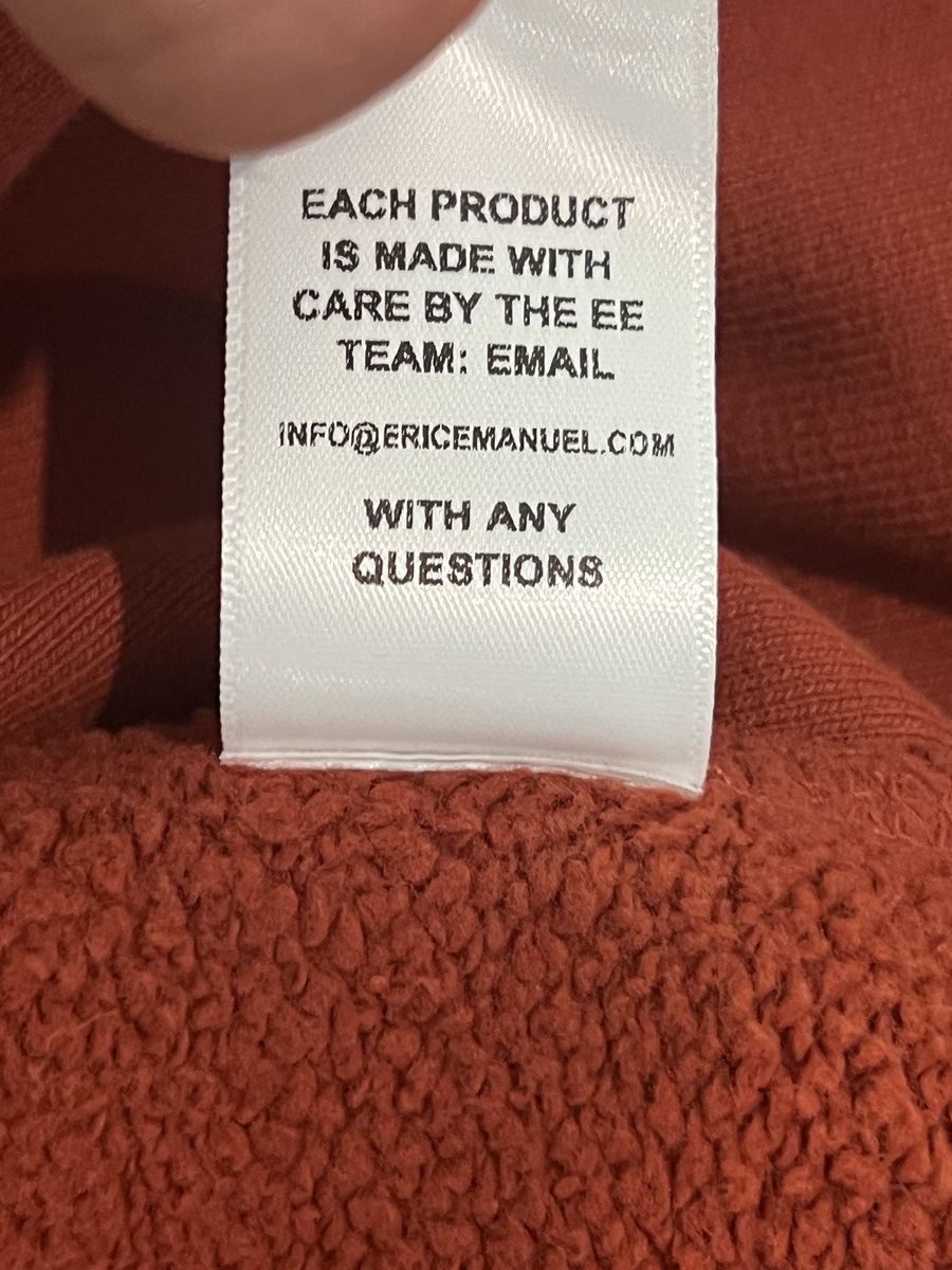 Eric Emanuel Eric Emanuel Hoodie Size Large Size US L / EU 52-54 / 3 - 4 Thumbnail
