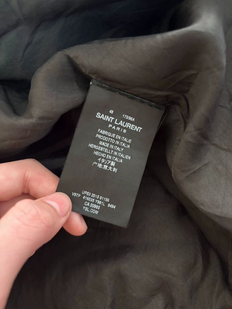 Saint Laurent Paris saint Laurent paris16SS Tiger-Eagle Crossbeard Silk Jacket Size US M / EU 48-50 / 2 - 6 Thumbnail