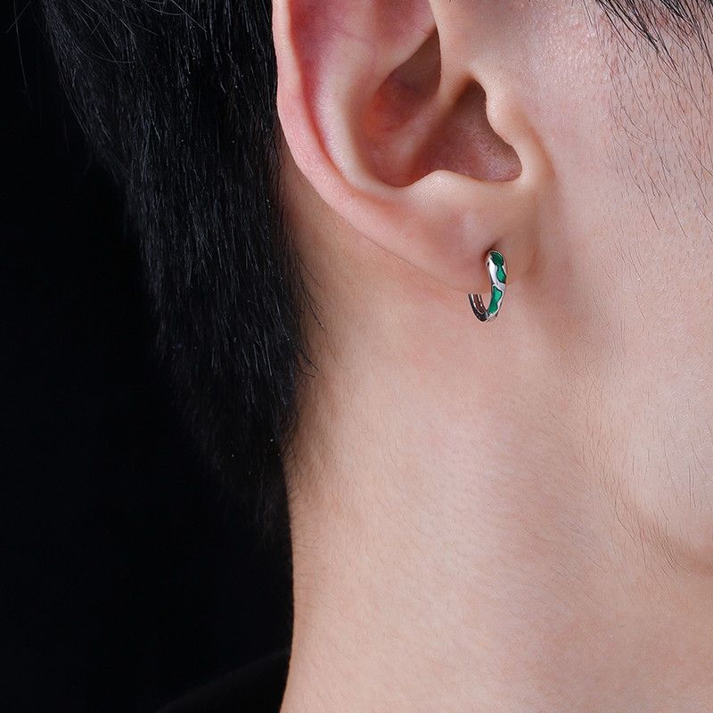 Jewelry × Sterling Silver One pairs Earrings Gothic Punk Chrome Jewelry Spike Size ONE SIZE - 5 Thumbnail
