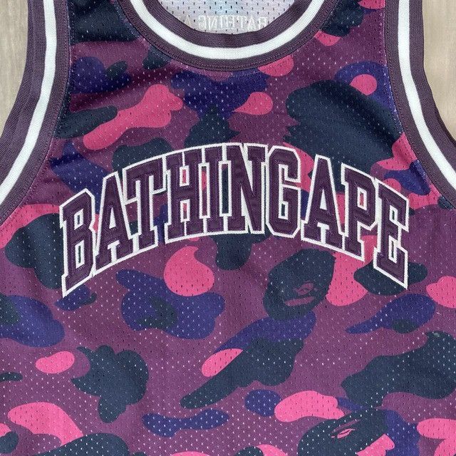 Bape BAPE Purple camo basketball tank top a bathing ape Size US S / EU 44-46 / 1 - 3 Thumbnail