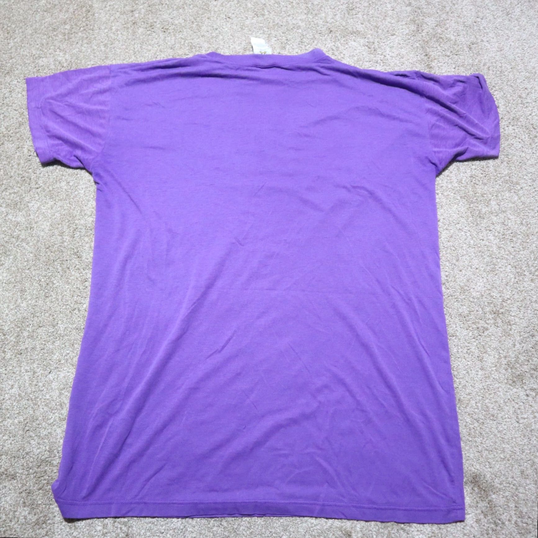 Gildan Disney Minnie Mouse Shirt Womens XL Purple T-Shirt Classic Gildan Logo Short Sleeve Round Neck All Seasons Size XL / US 12-14 / IT 48-50 - 7 Thumbnail